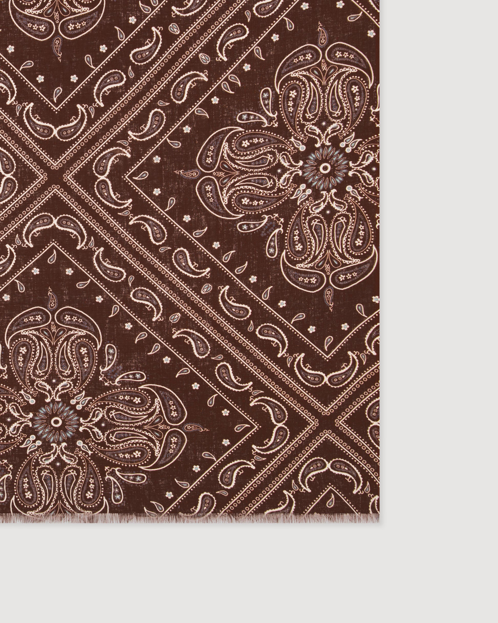 Sarong Femme en Coton Marron Bandana