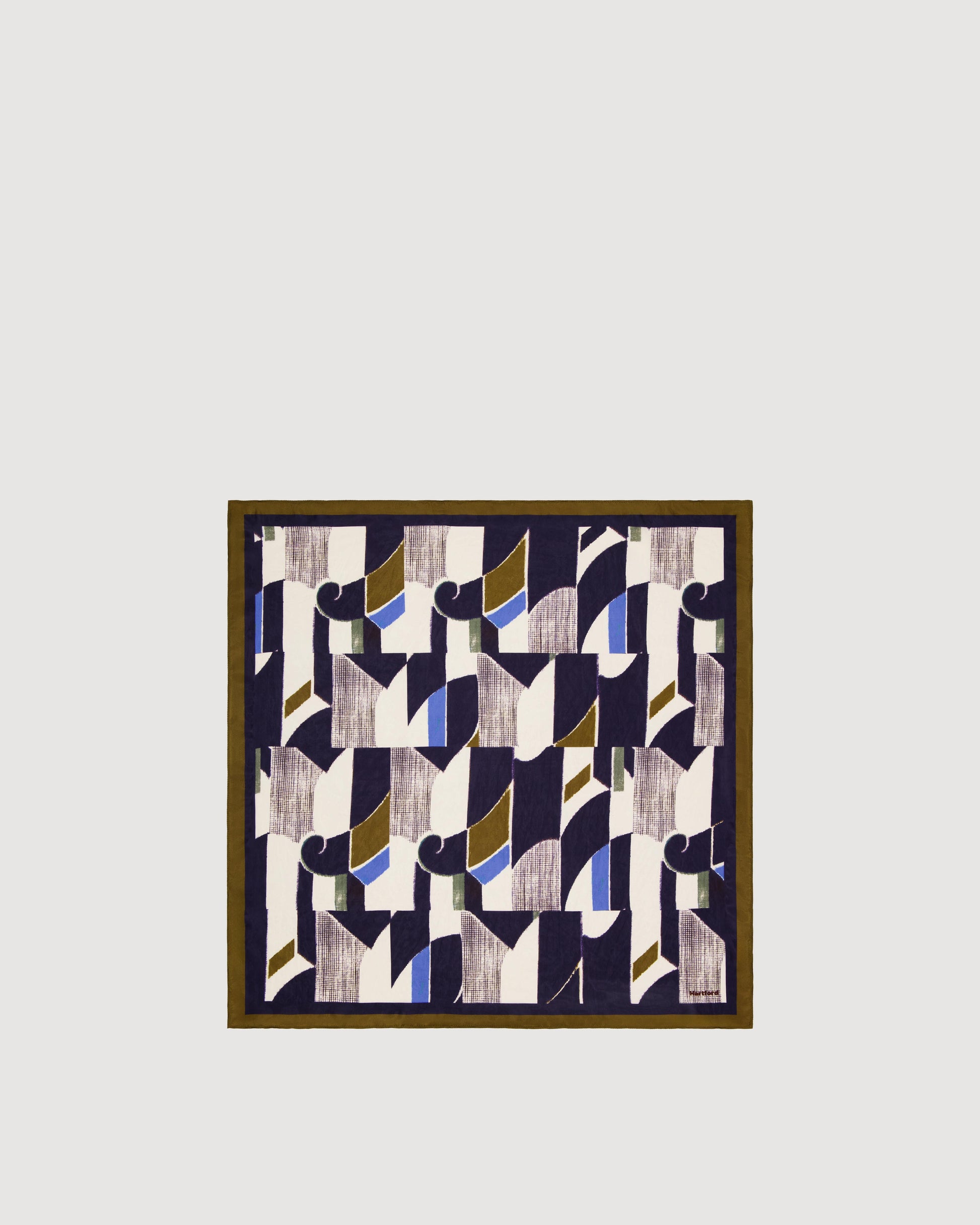 Bandana Femme en Soie Bleu Marine Japan