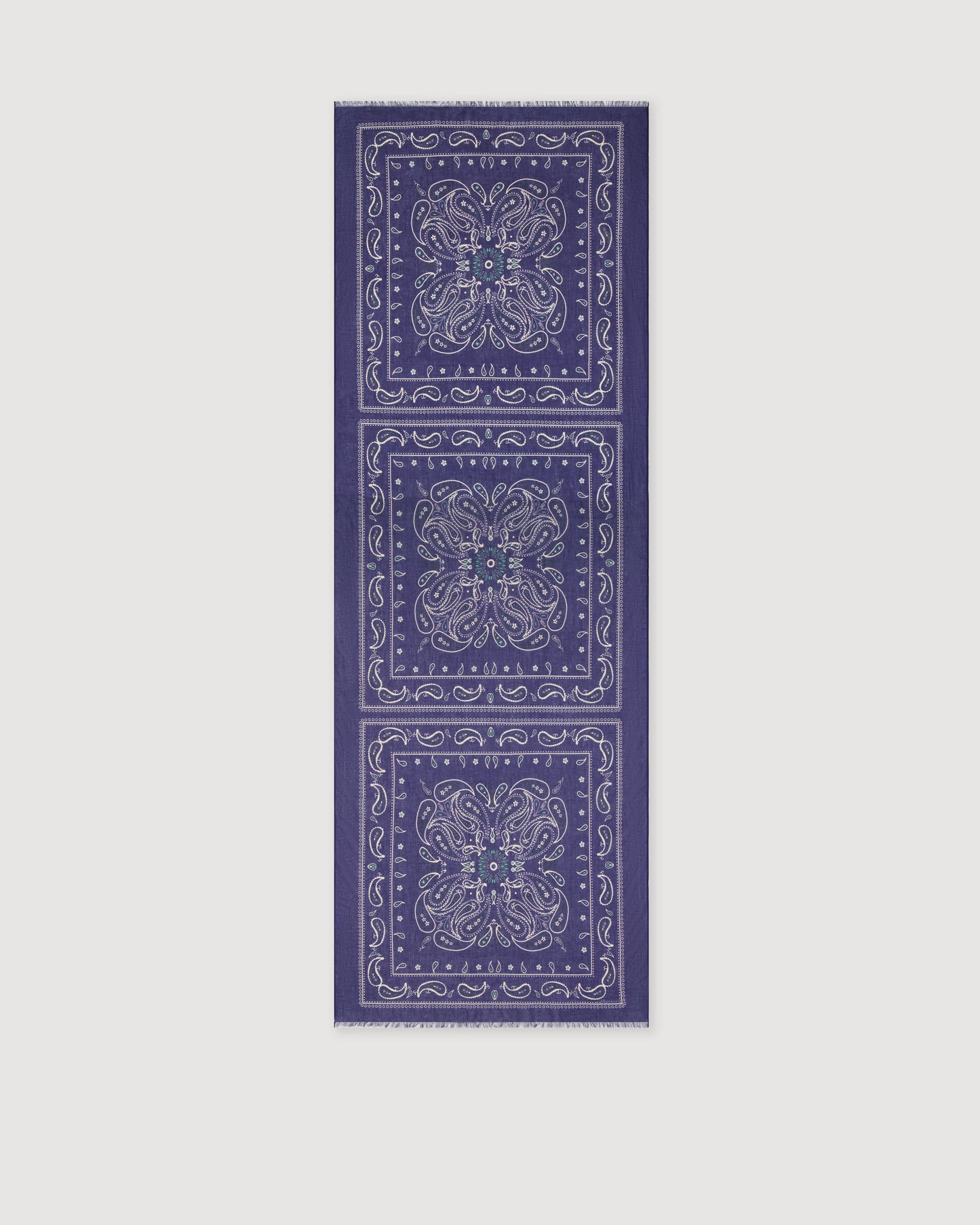 Bandana Femme en Coton Bleu Indigo