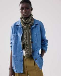 Bandana Femme en Coton Vert Militaire