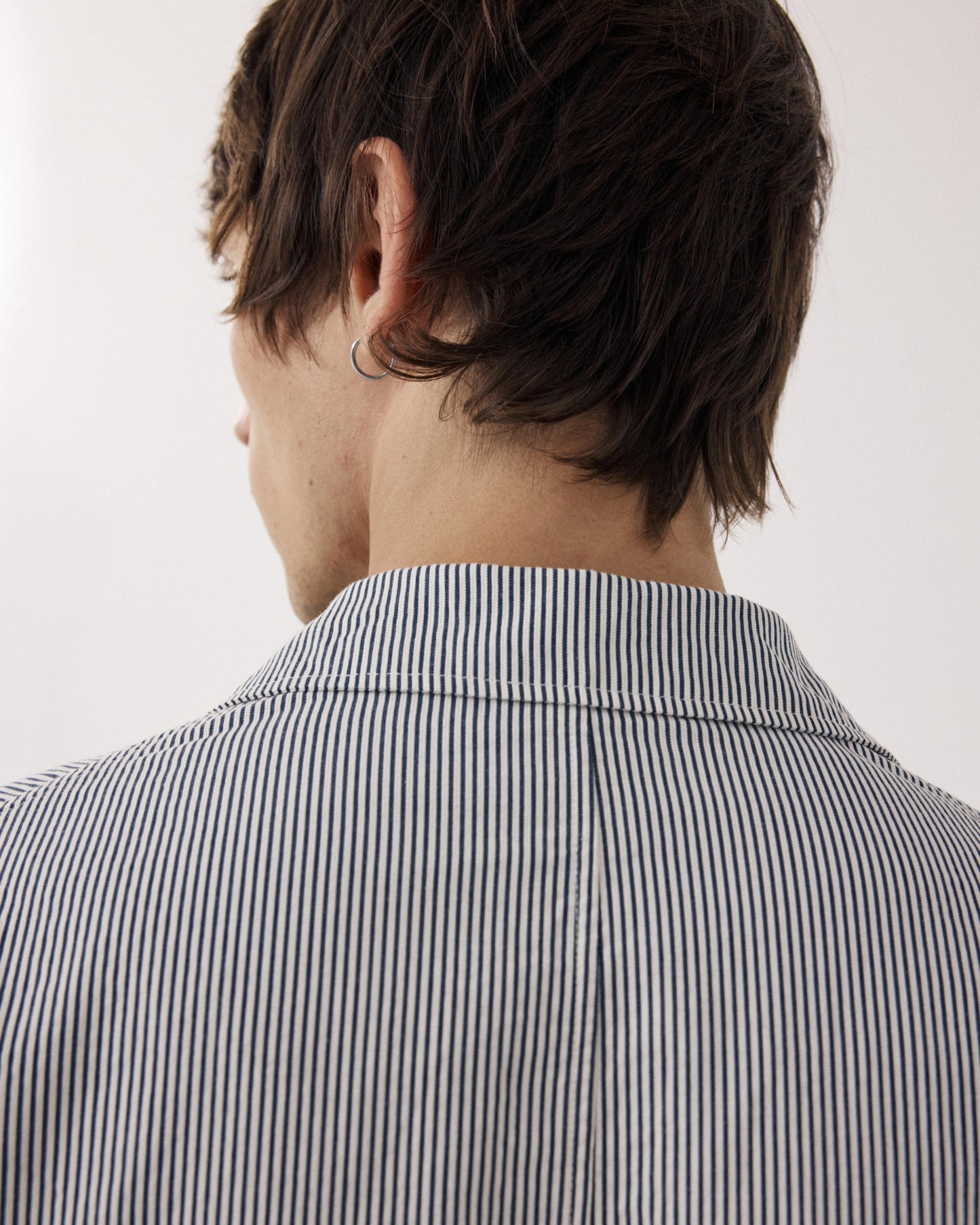 Men's Navy Blue & Off-white Seersucker Jacket Julian BFE1113-02