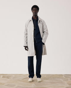 Men's Beige Cotton Gabardine Coat Cooler BFE2127-52