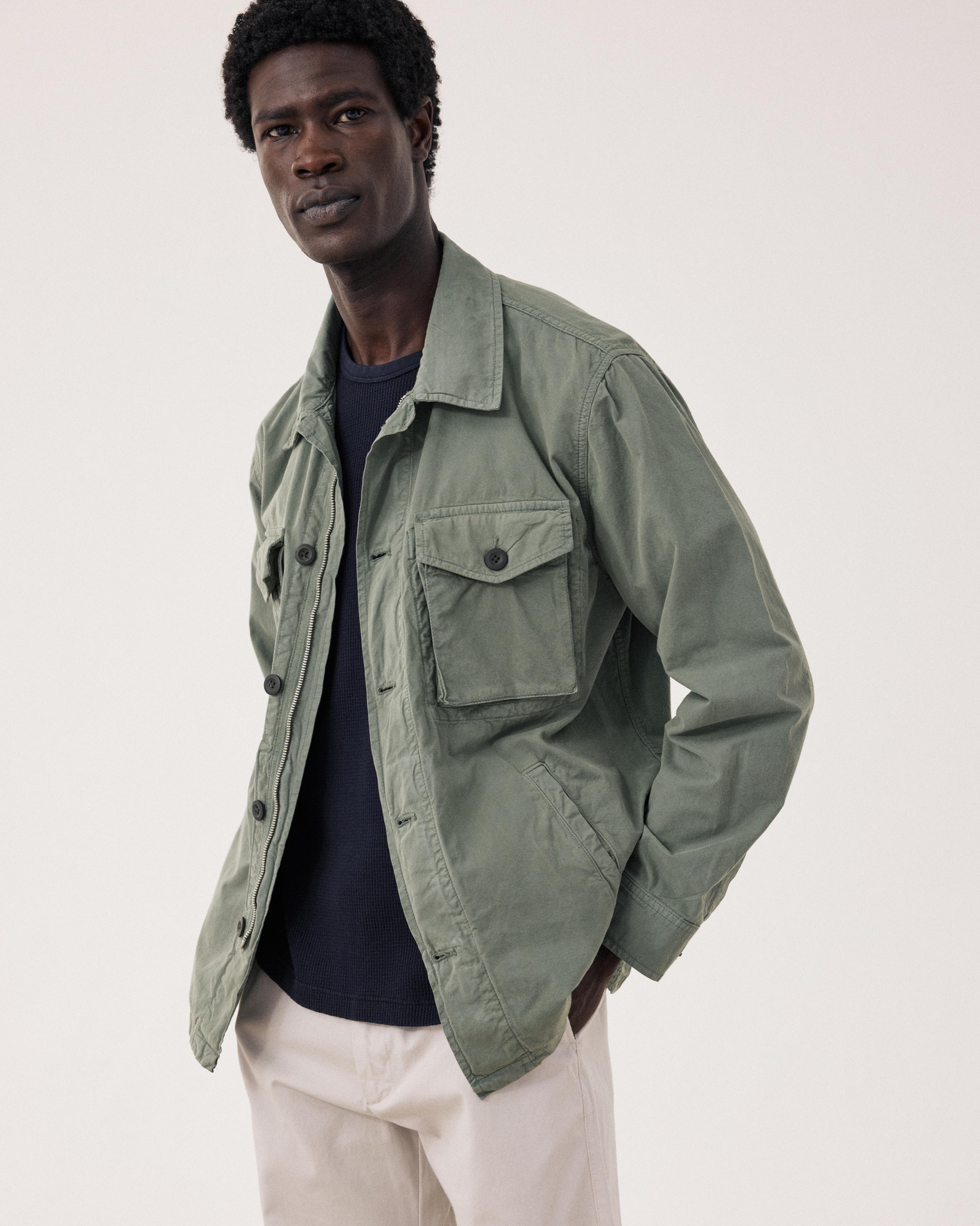 Jonah Men's Military green Chino Jacket BFE3123-02 - Men's Jacket