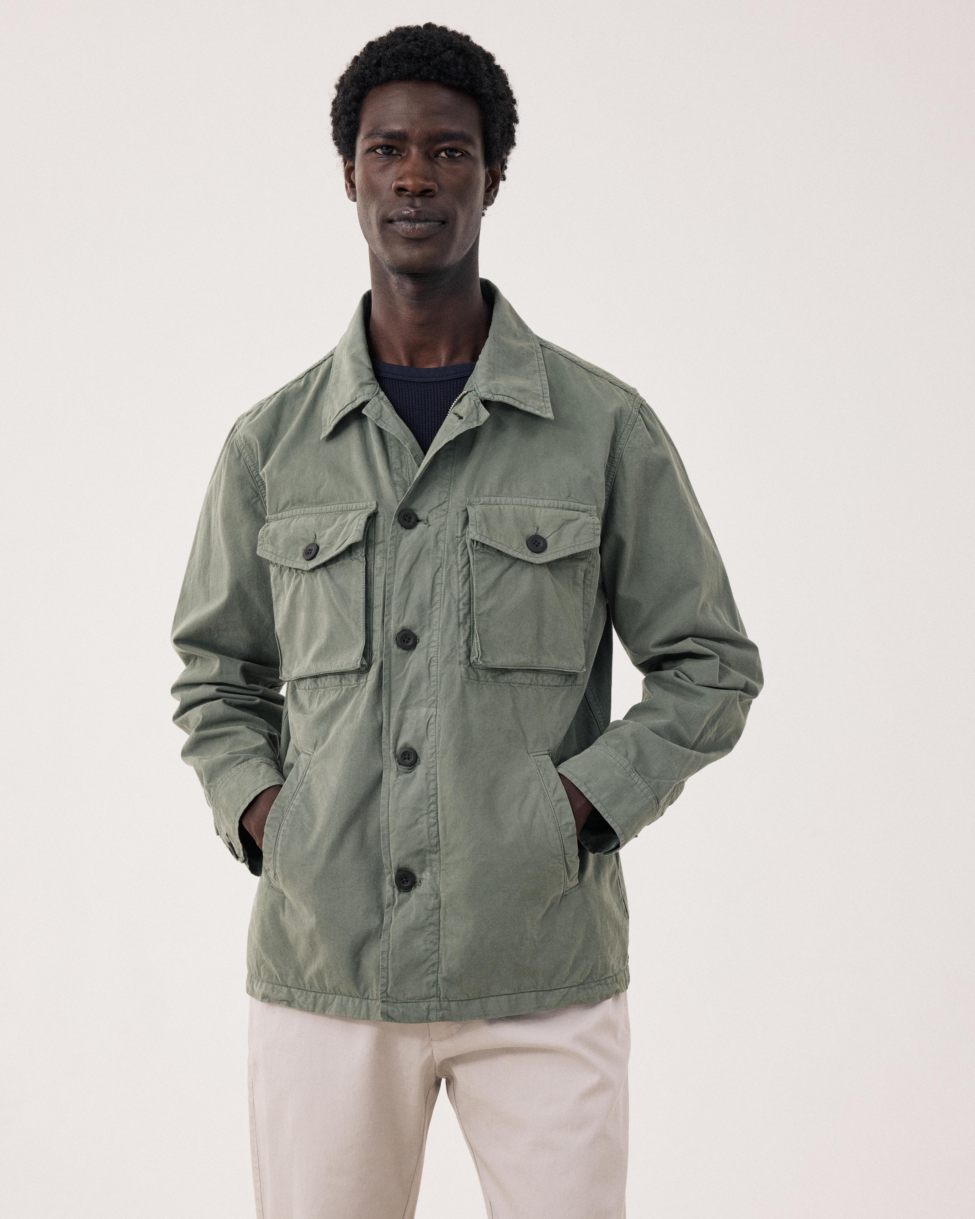 00s TYPE M-51 military far coat y2k goa系 Jonah Men's Military green Chino Jacket BFE3123-02 - Men's Jacket