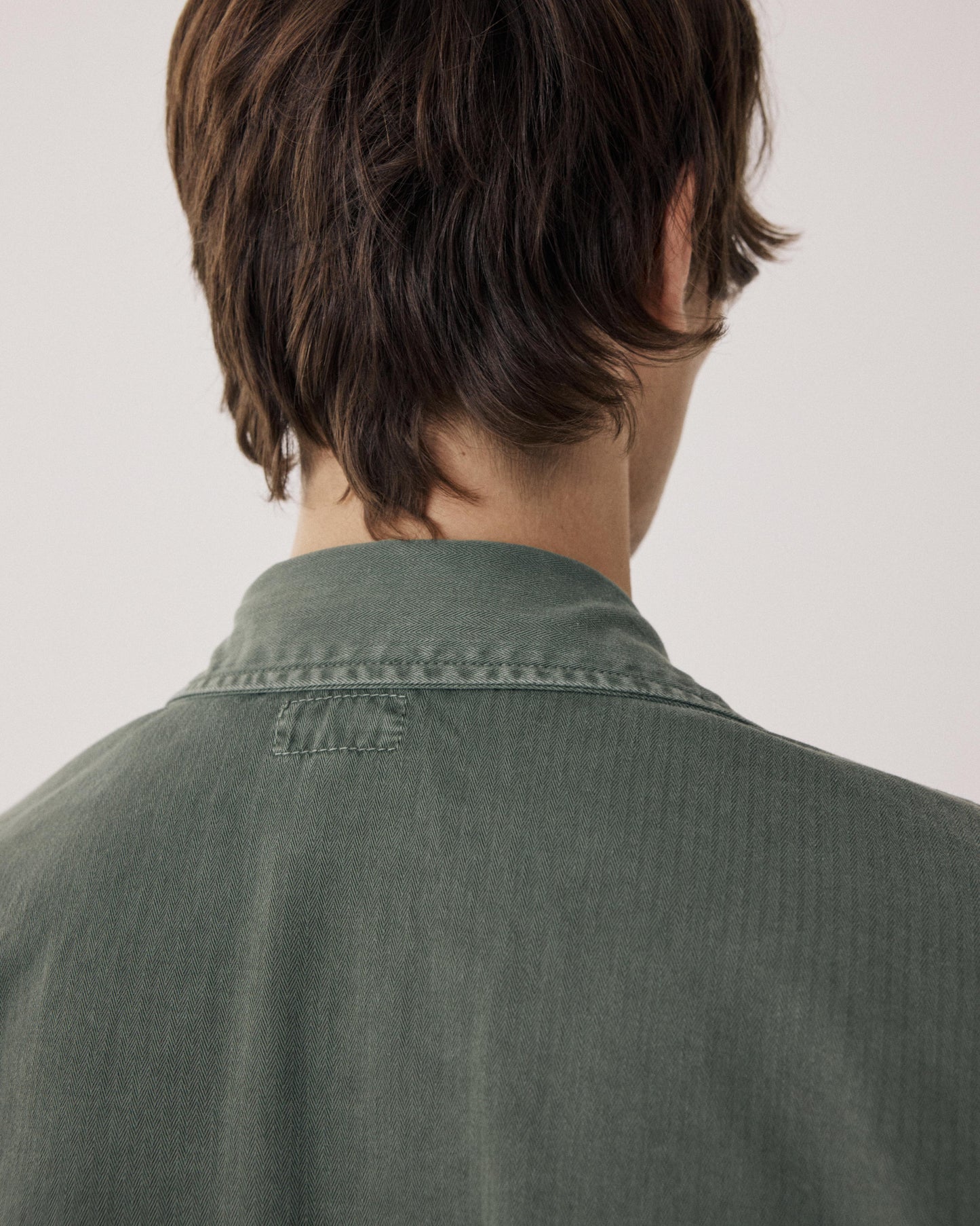 Veste Homme en Coton à Chevrons Vert Militaire Dar BFE5124-02