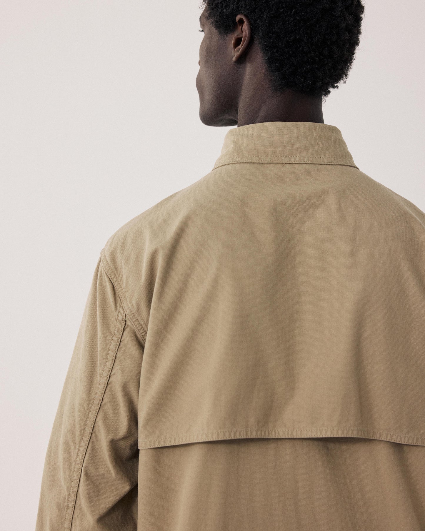 Veste Homme en Coton Beige Drill BFE9126-02