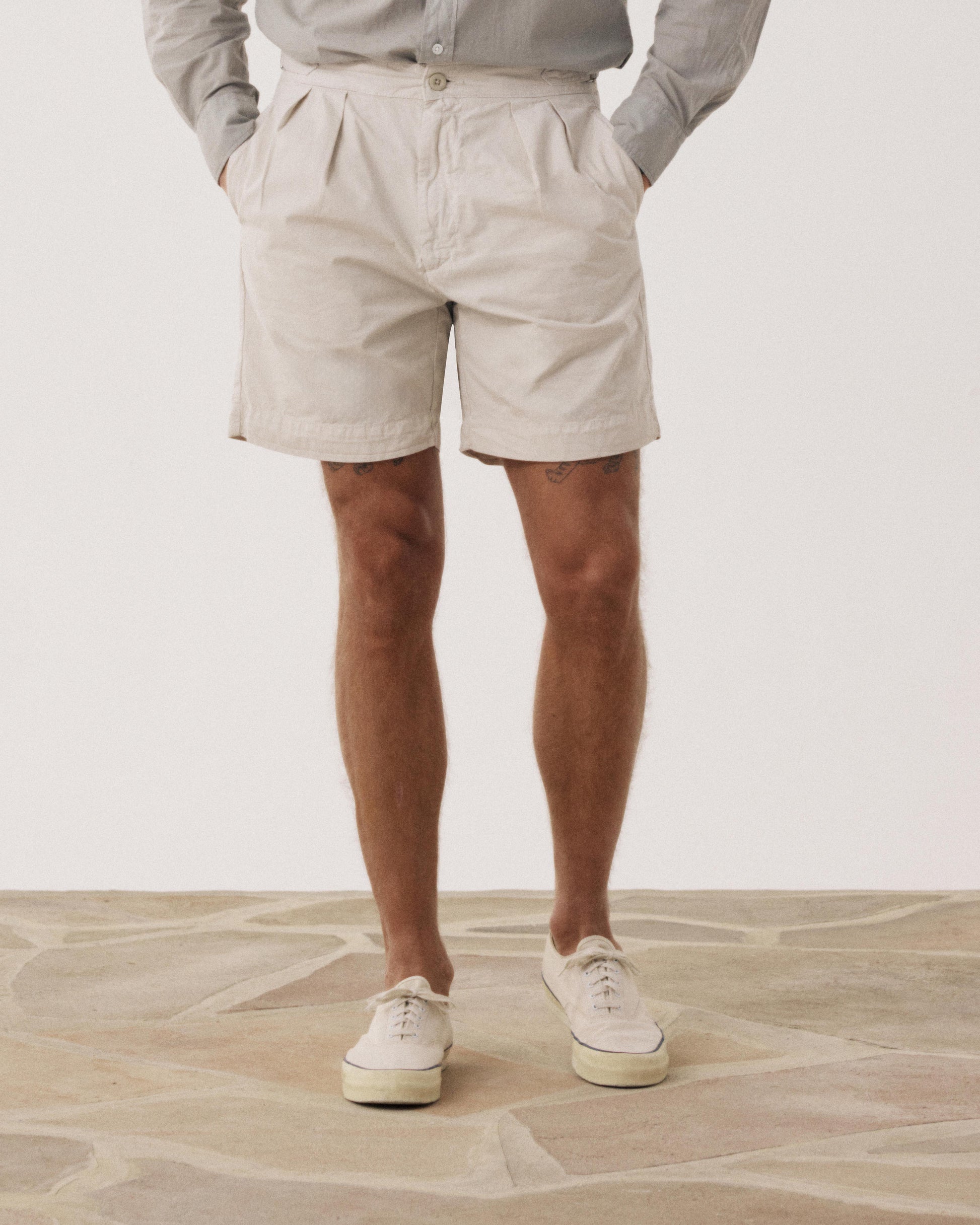 Short Homme en Chino Beige Sahara BFF2123-04