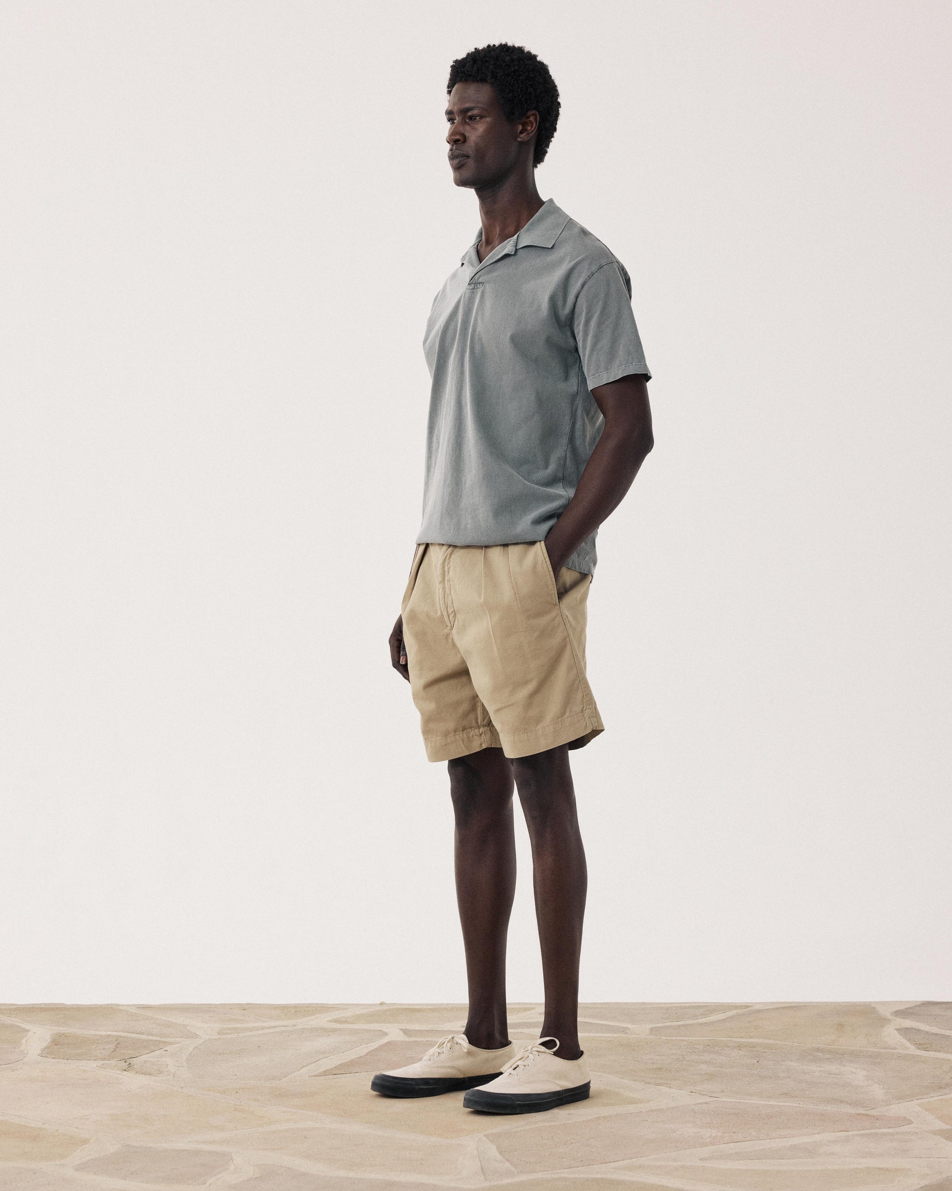 Short Homme en Coton Beige Sahara BFF2126-02