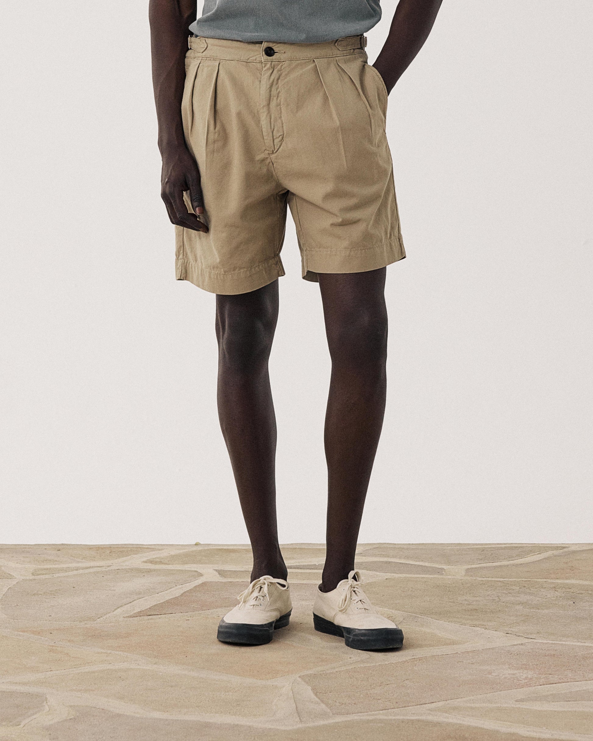 Short Homme en Coton Beige Sahara BFF2126-02
