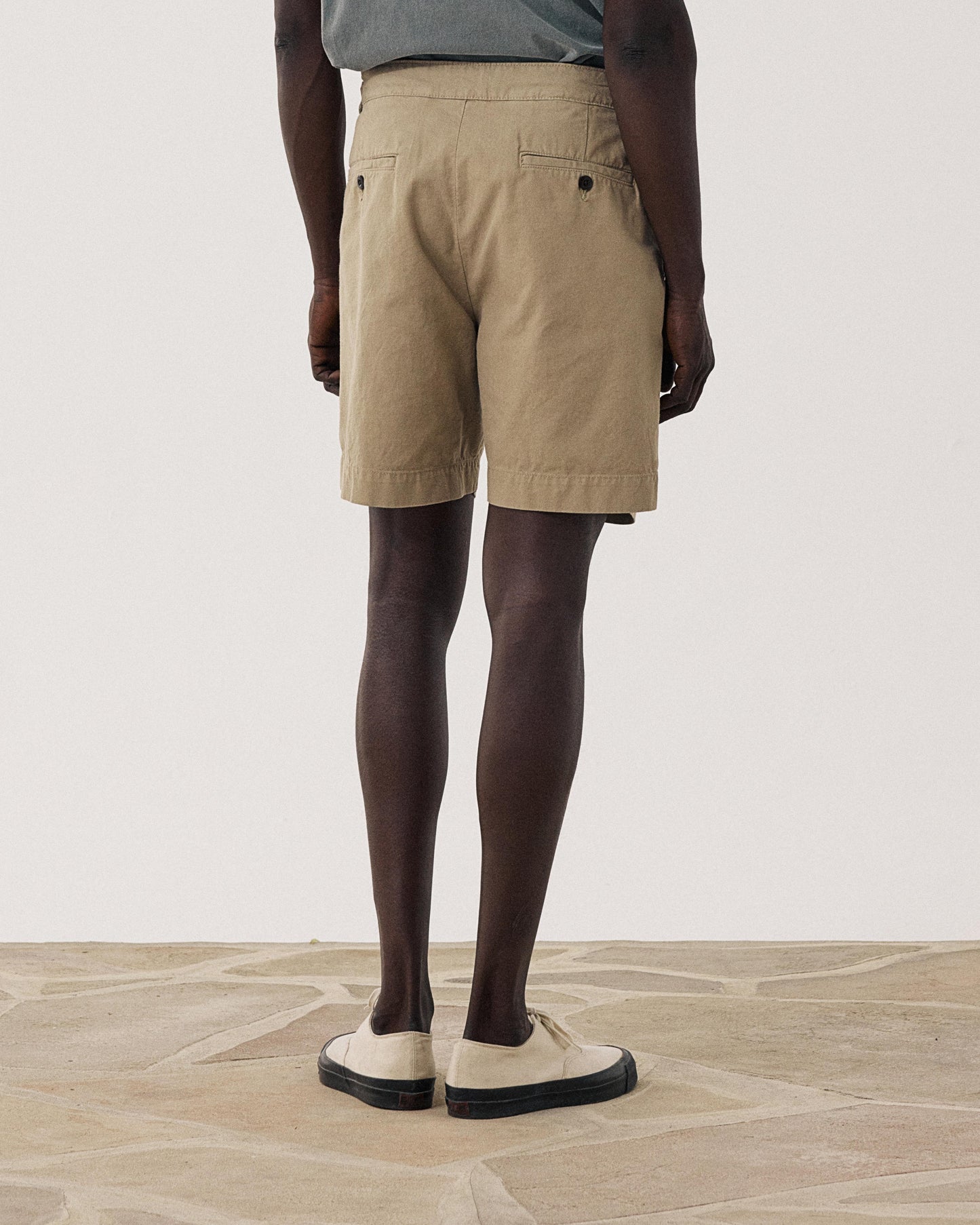 Short Homme en Coton Beige Sahara BFF2126-02