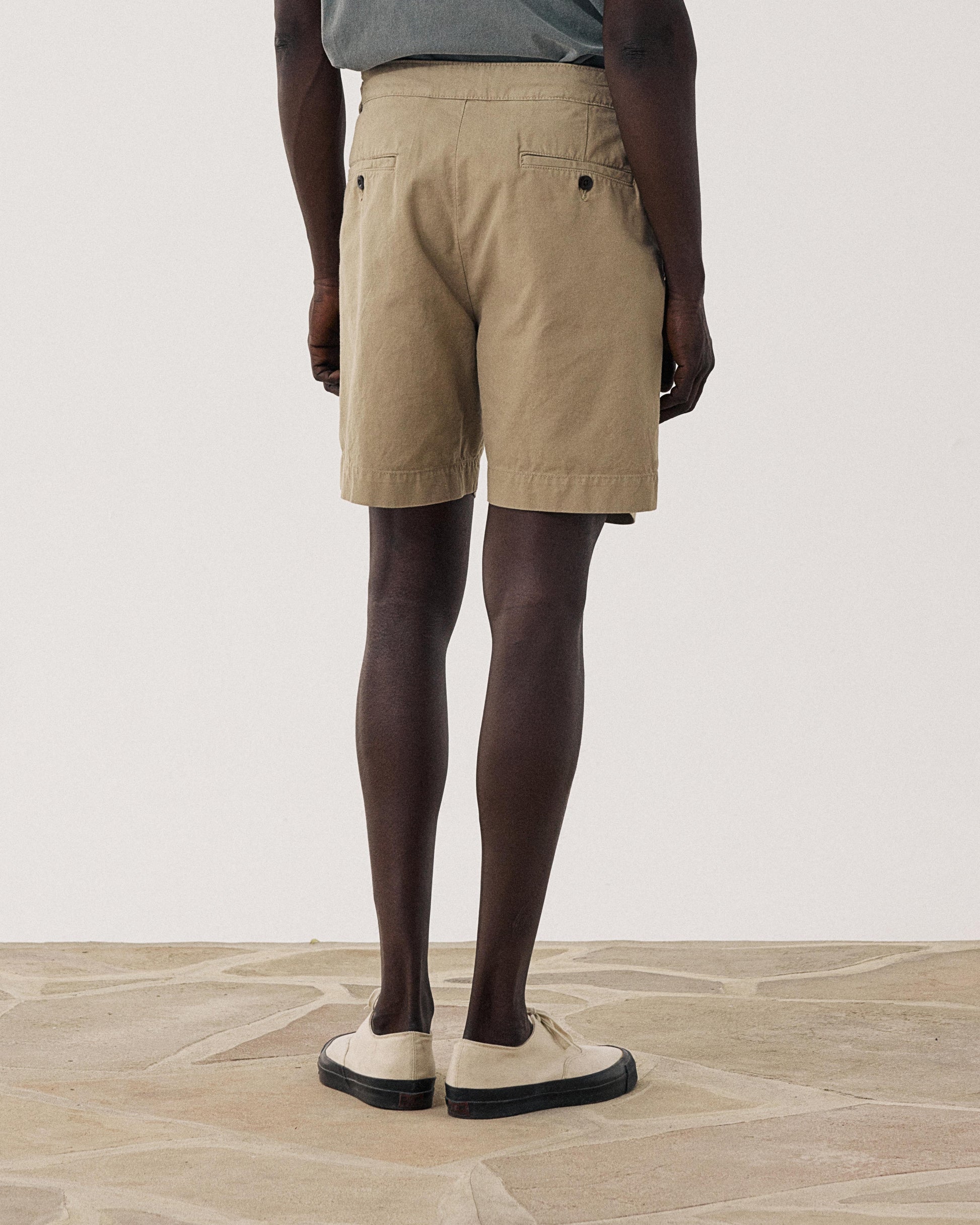 Short Homme en Coton Beige Sahara BFF2126-02
