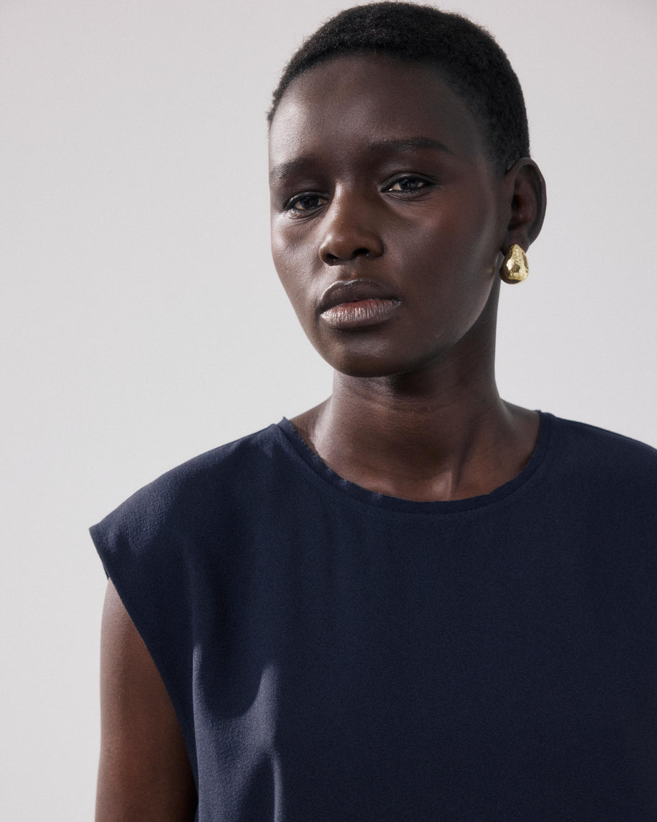 Howi Women's Bleu Nuit Crepe Top - Image alternative