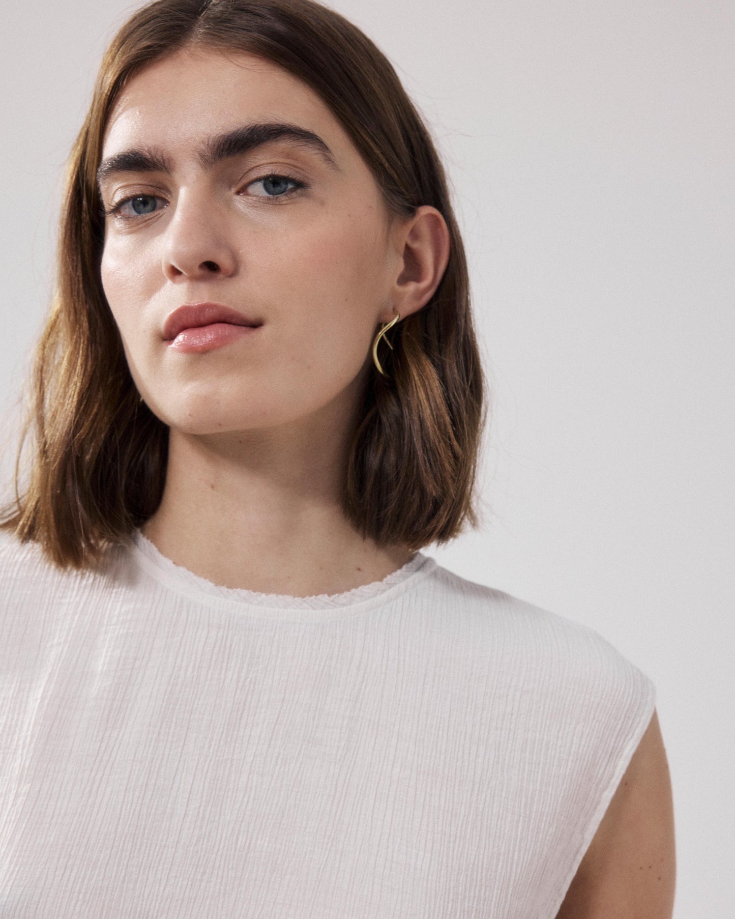 Howi BFHC634-06 Beige Cotton Women's Top