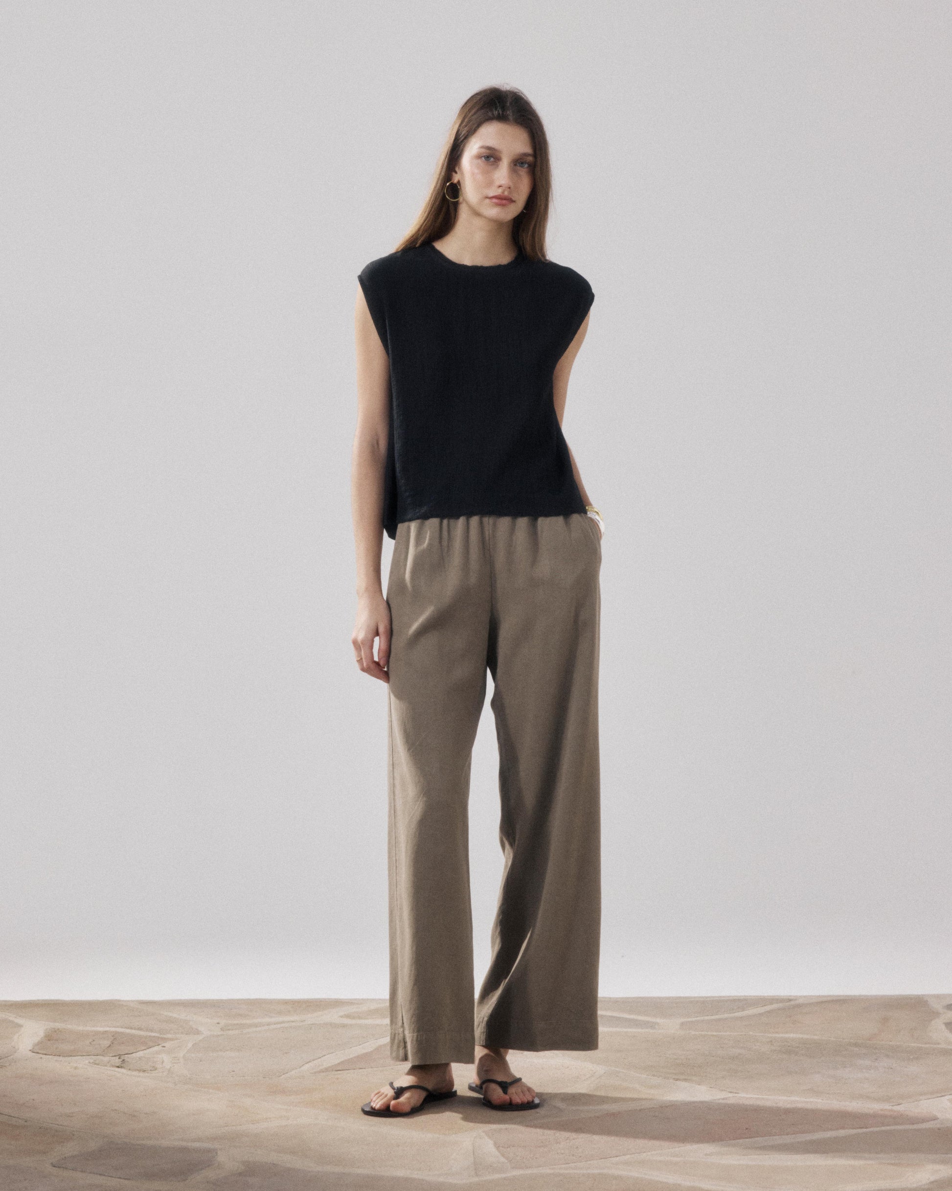 Howi BFHC634-10 Black Cotton Women's Top