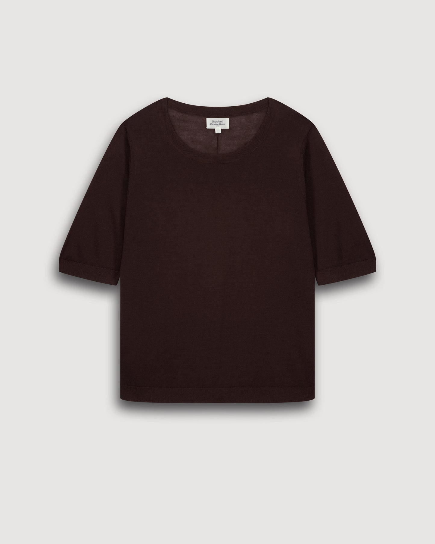 Pull Femme en Laine Mérinos Marron Matija