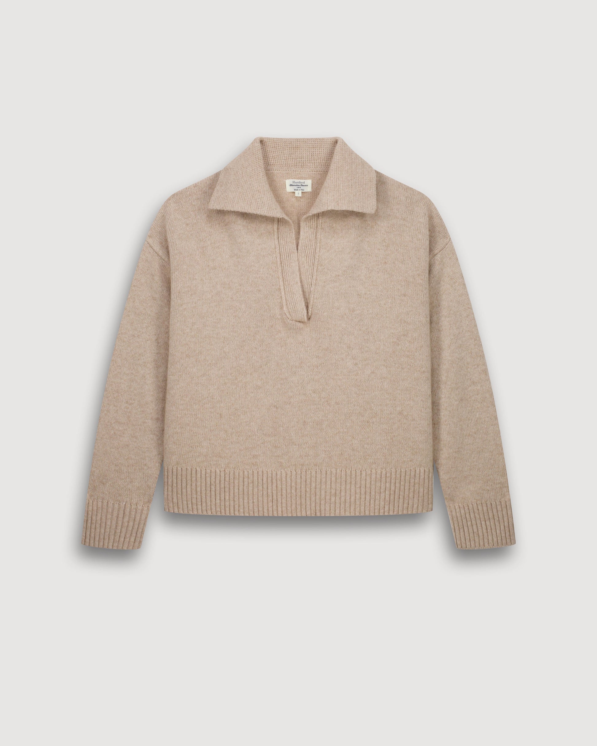 Pull Femme en Laine & Cachemire Ecru Mungo