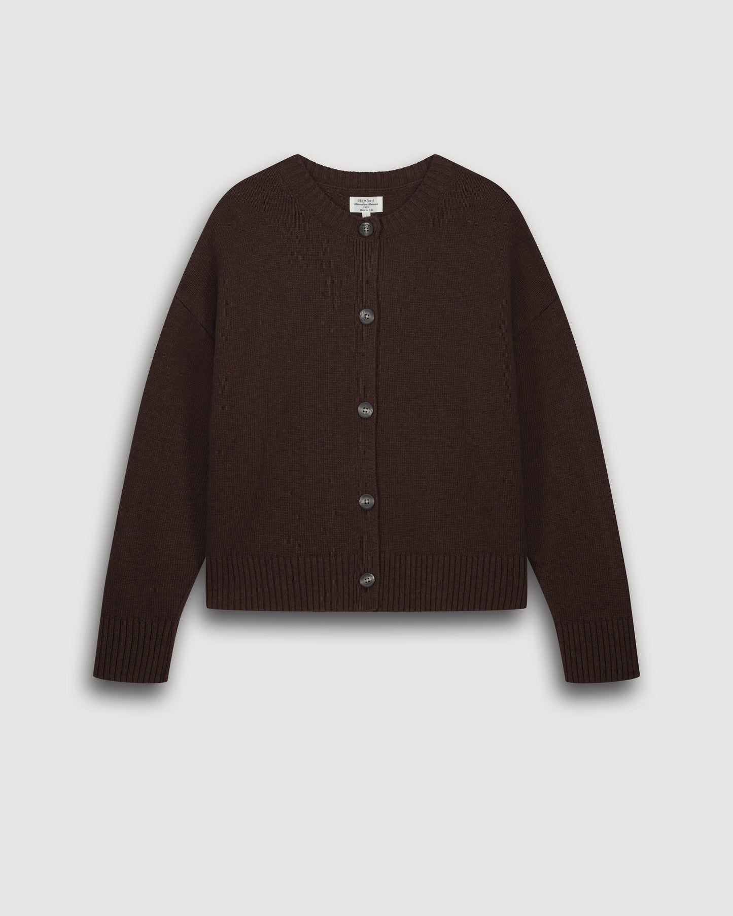 Pull Femme en Laine & Cachemire Marron Mesmine