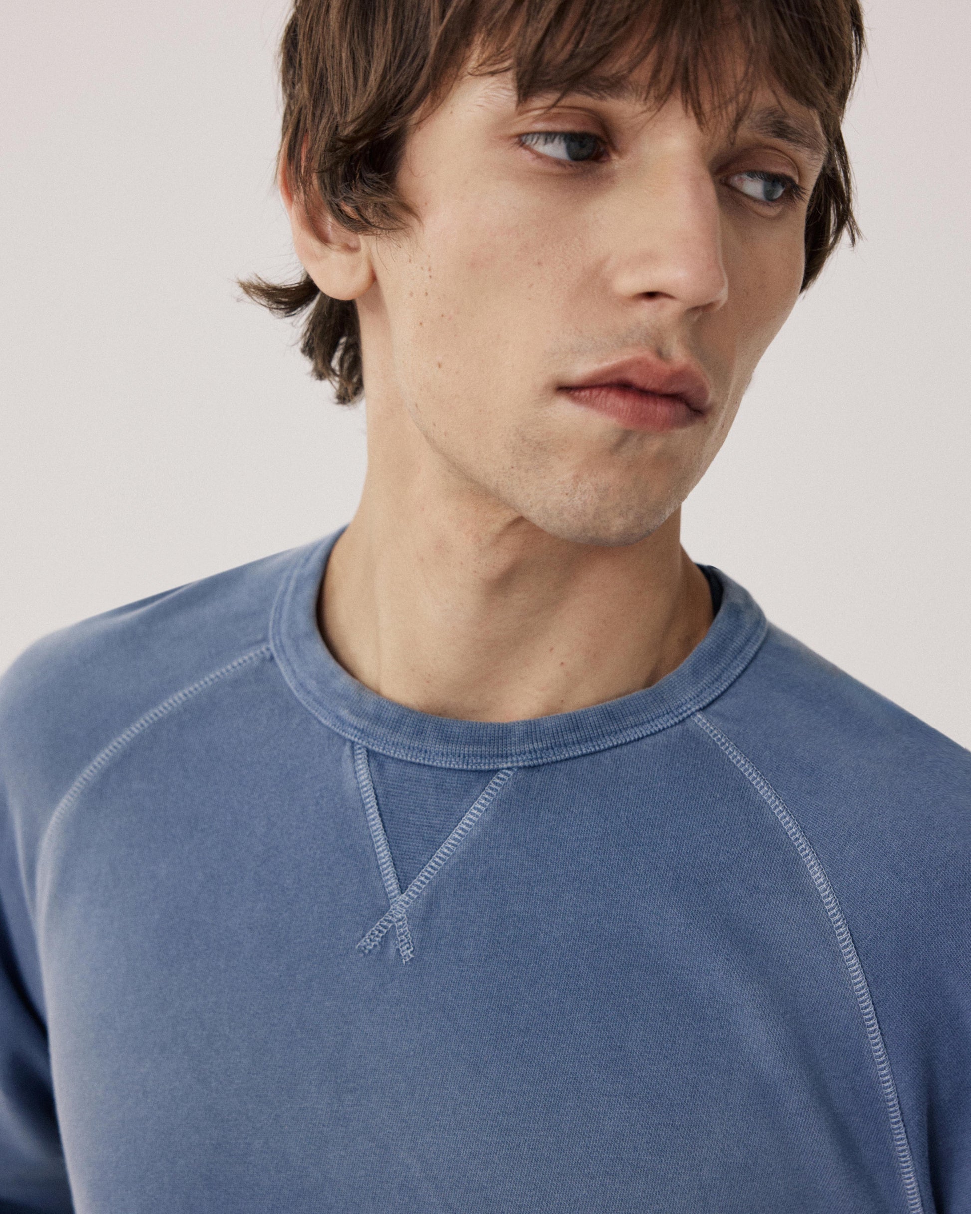 Sweatshirt Homme en Coton Bleu Denim BFP2312-04