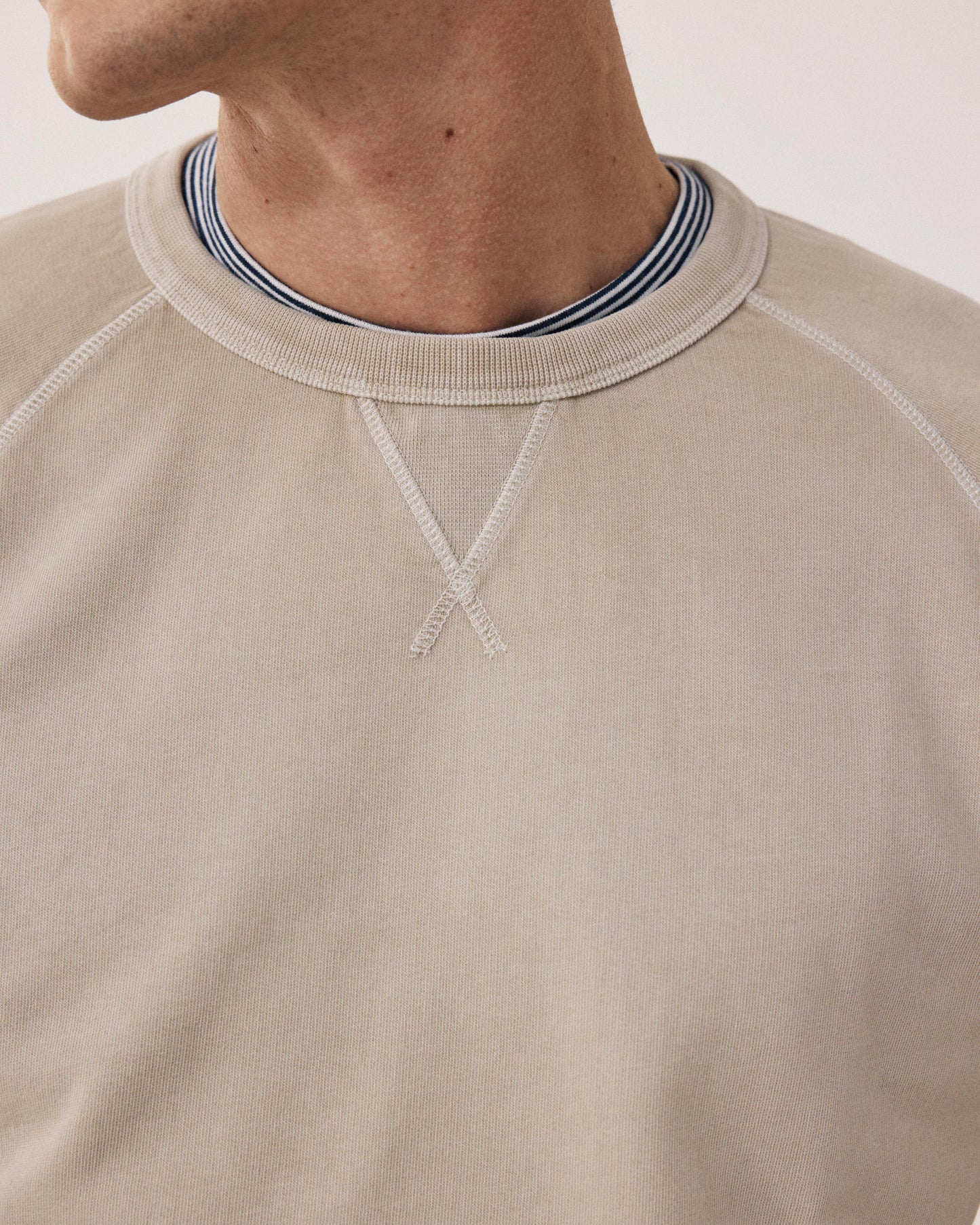 Sweatshirt Homme en Coton Sable BFP2312-08