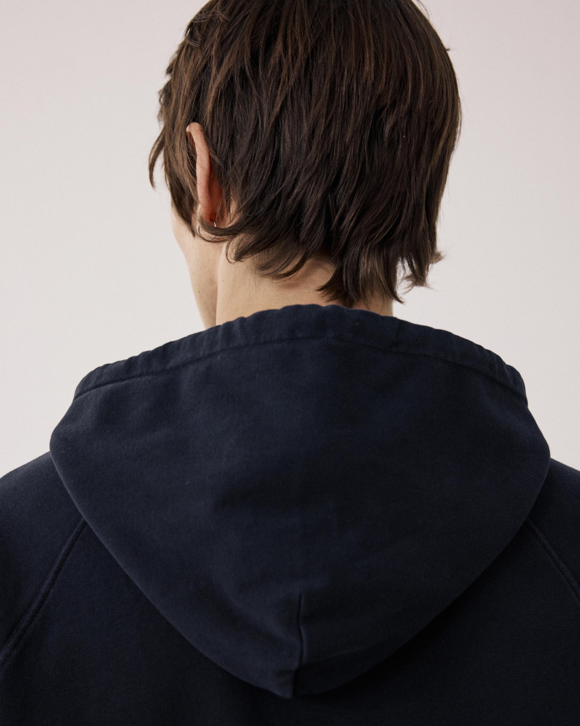 Sweatshirt Homme en Coton Noir Hoody BFP3312-02