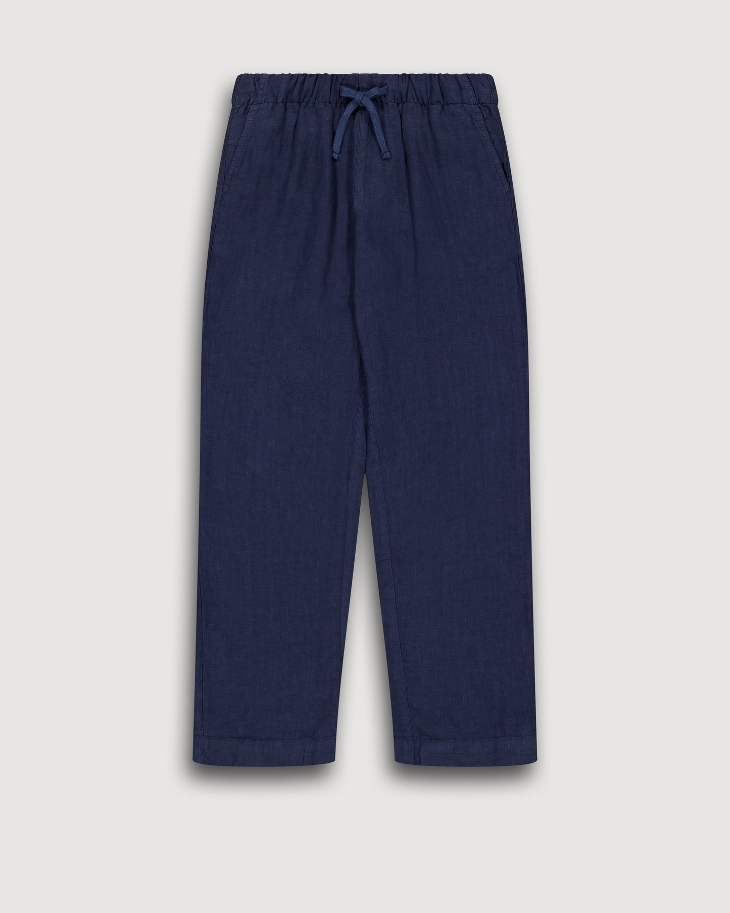 Pantalon Garçon en Lin Bleu Marine Joggy BFPAD100-59