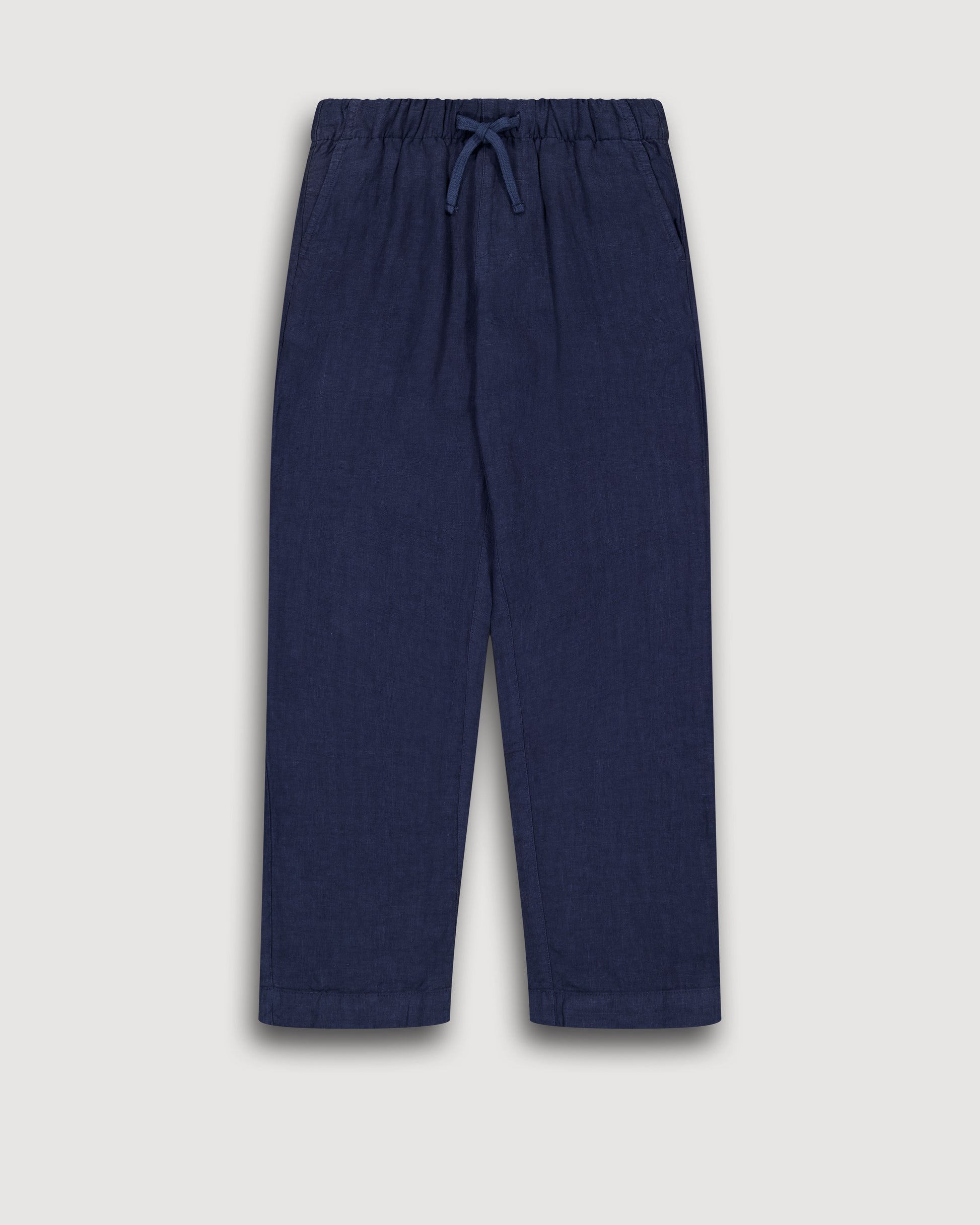 Pantalon Garçon en Lin Bleu Marine Joggy BFPAD100-59