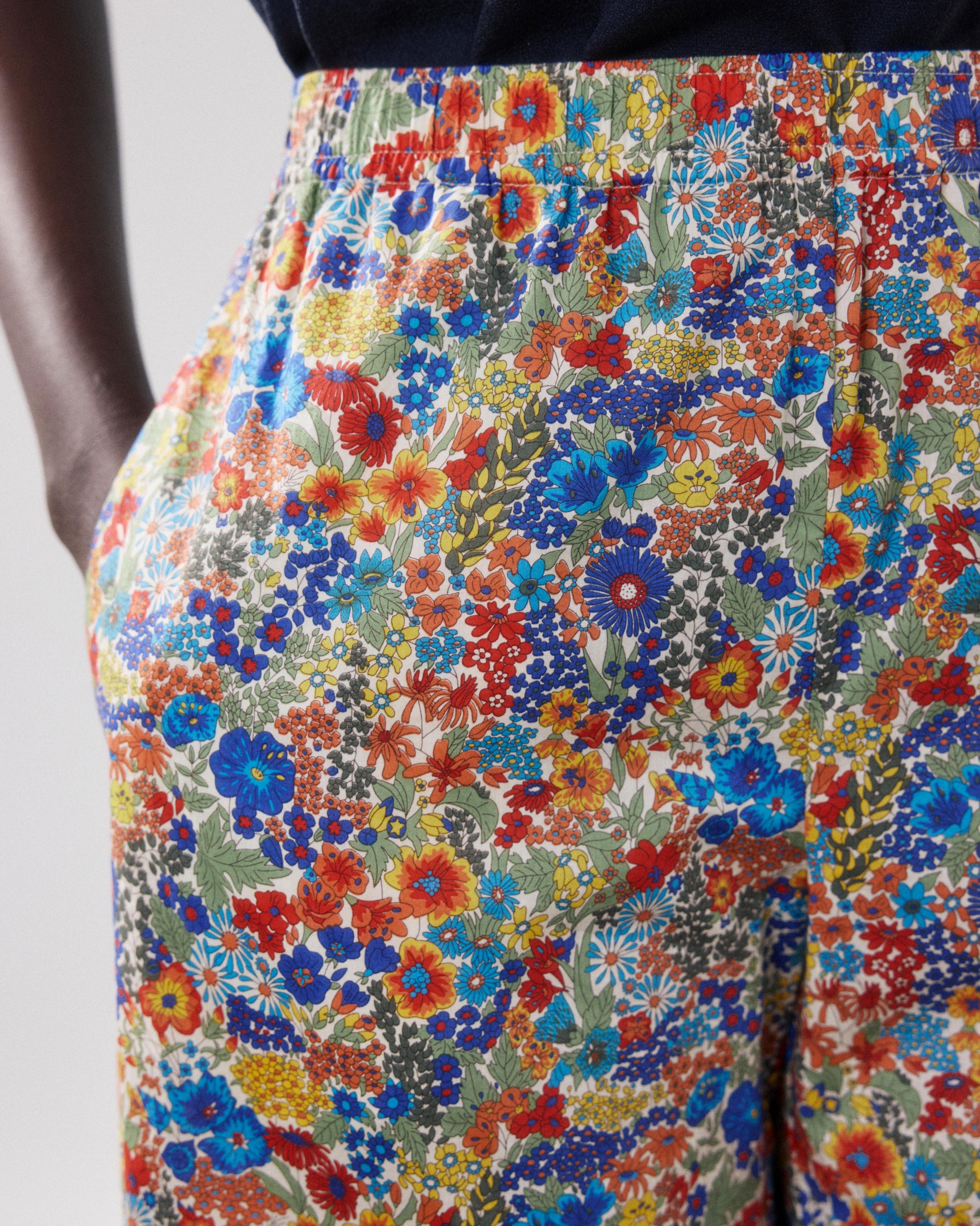 Women's Multicolor Liberty Print Cotton Pants Palerme BFPB633-01