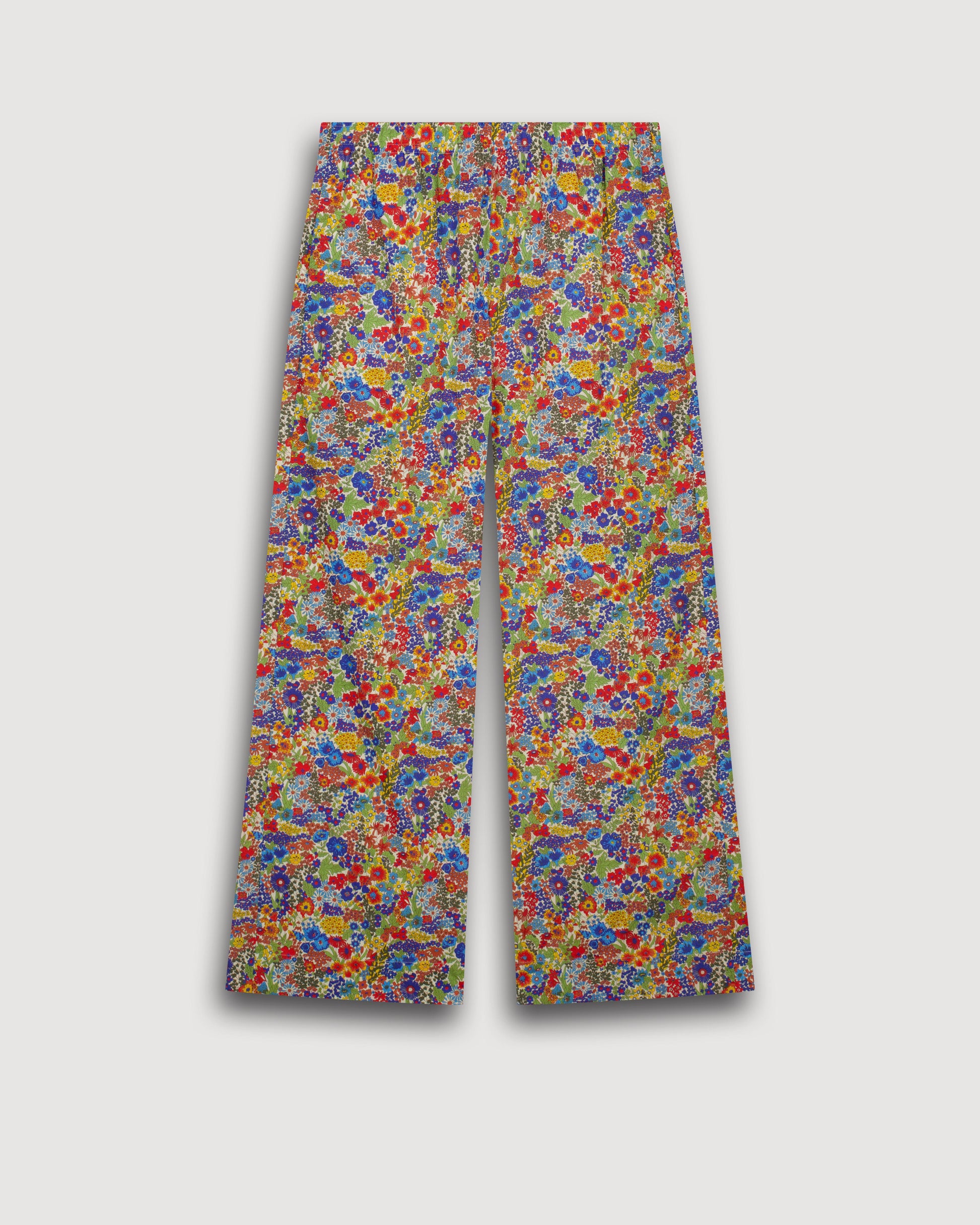 Pantalon Femme en Coton Imprimé Liberty Multicouleur Palerme