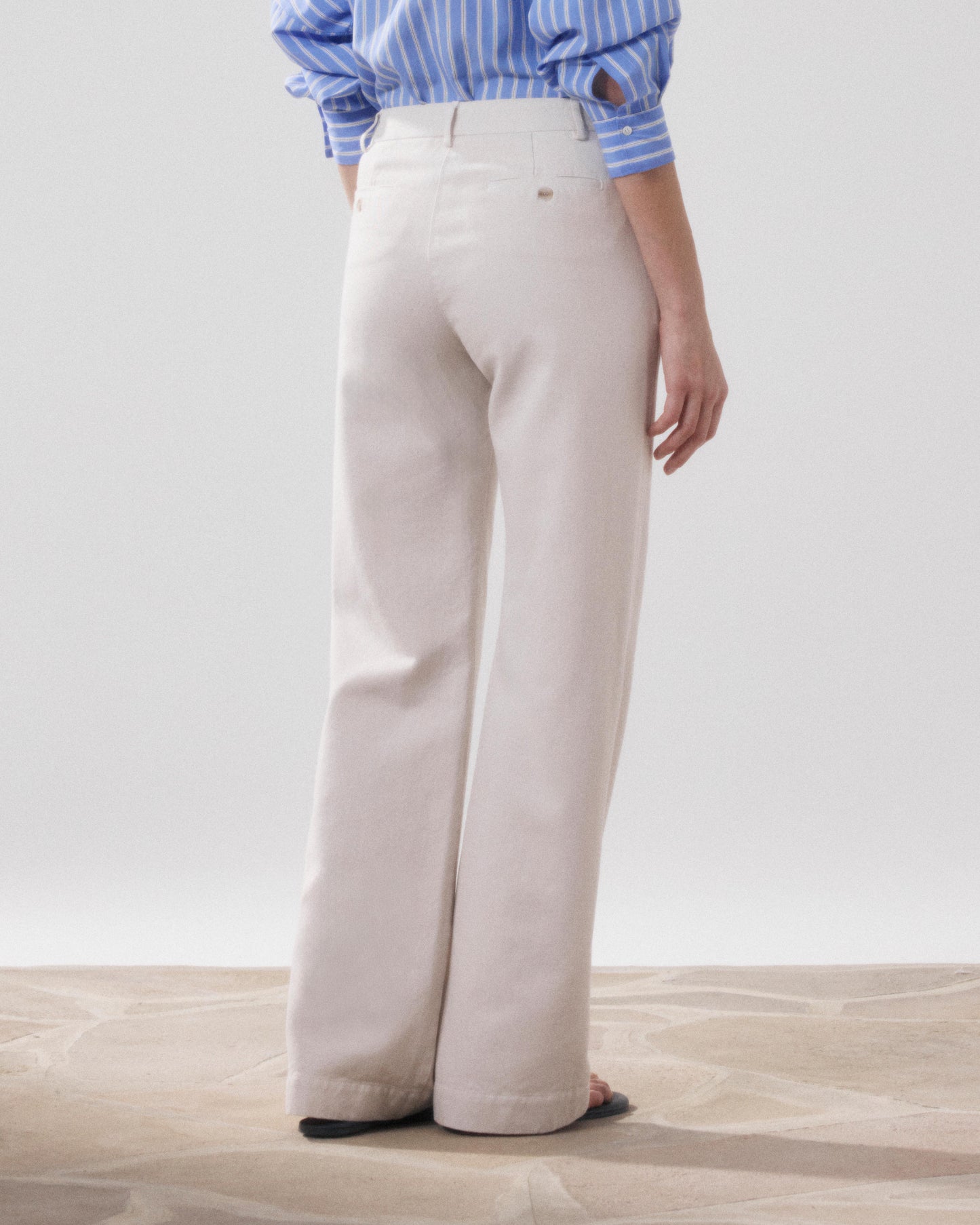 Pantalon Femme en Lyocell & Coton Beige Pandore BFPD601-21
