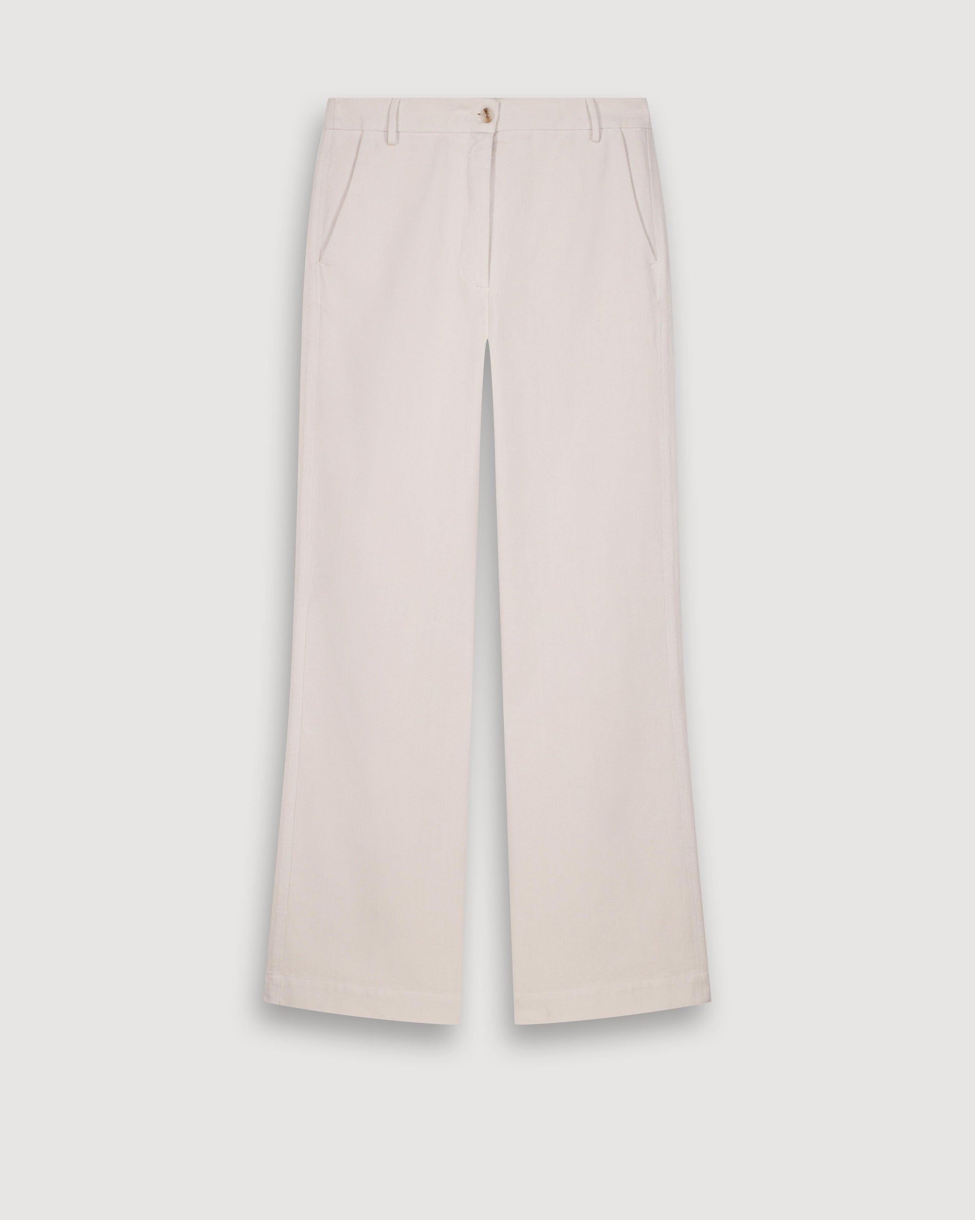 Pantalon Femme en Lyocell & Coton Beige Pandore