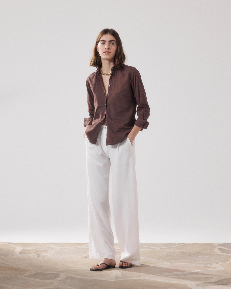Paradise Women's White Crepe Pants - Image alternative