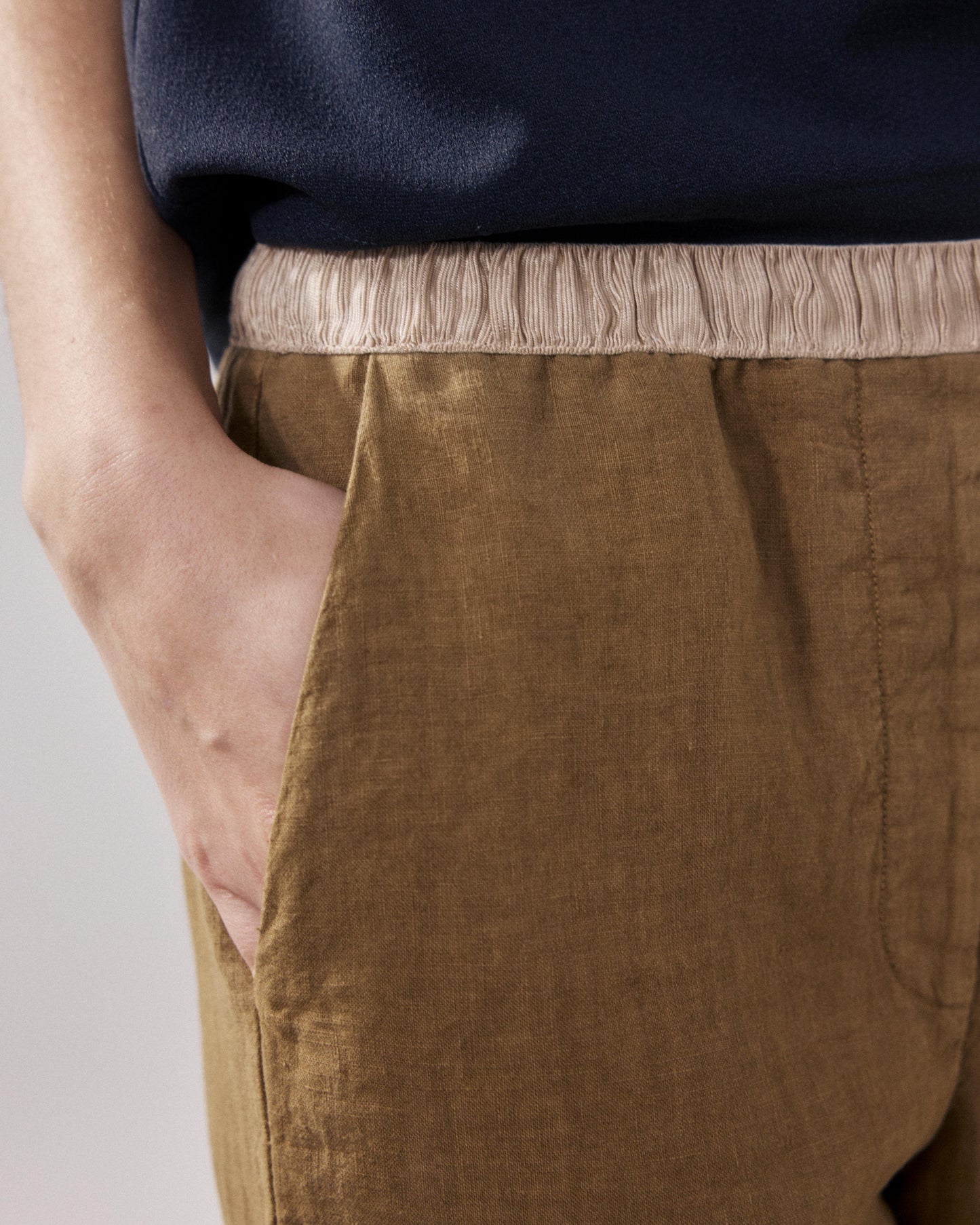 Pantalon Femme en Lin Bronze Pirol BFPM606-28