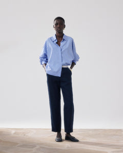 Women's Midnight Blue Linen Pants Pirol