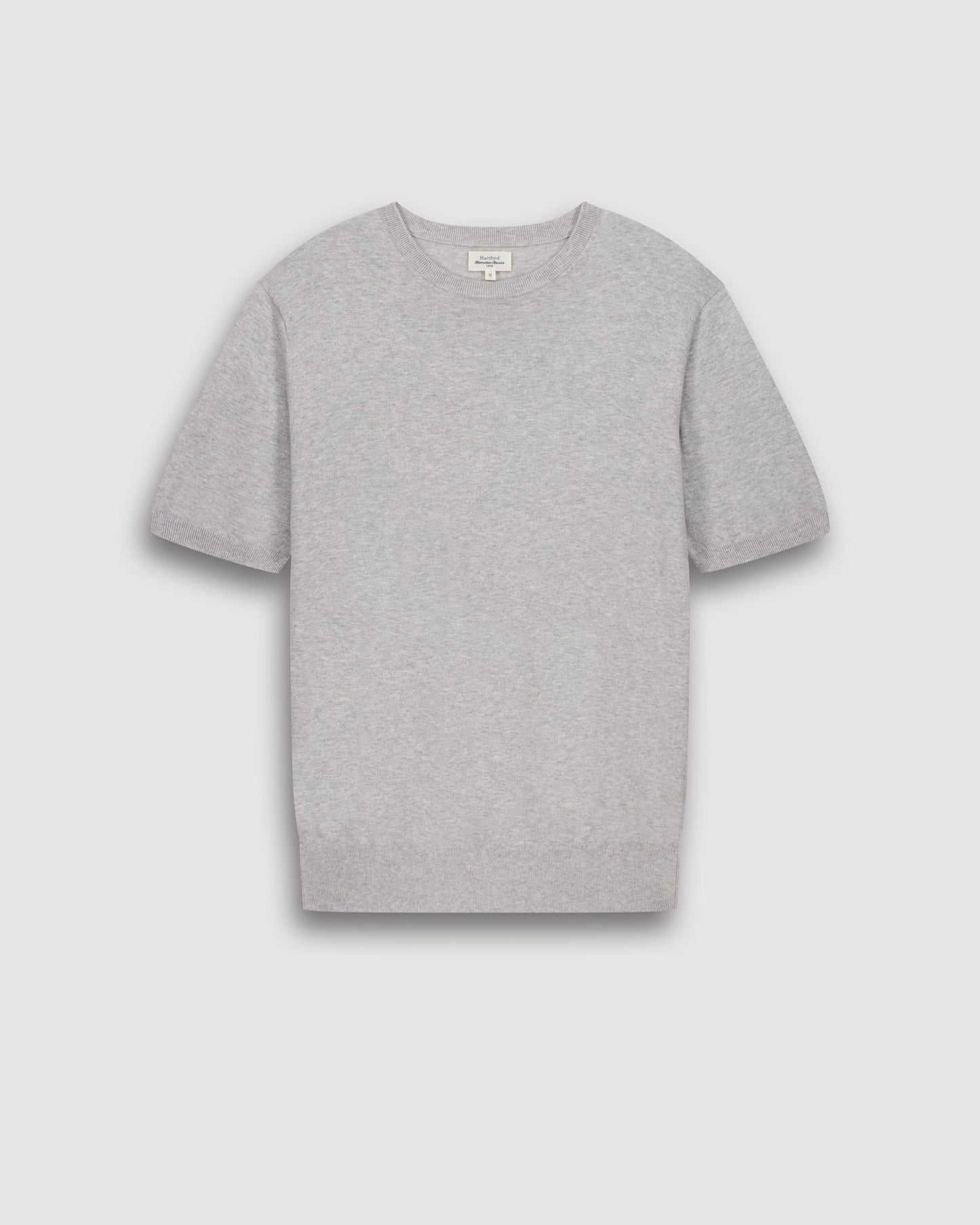 Pull Homme en Supima & Cachemire Gris BFQ5314-05