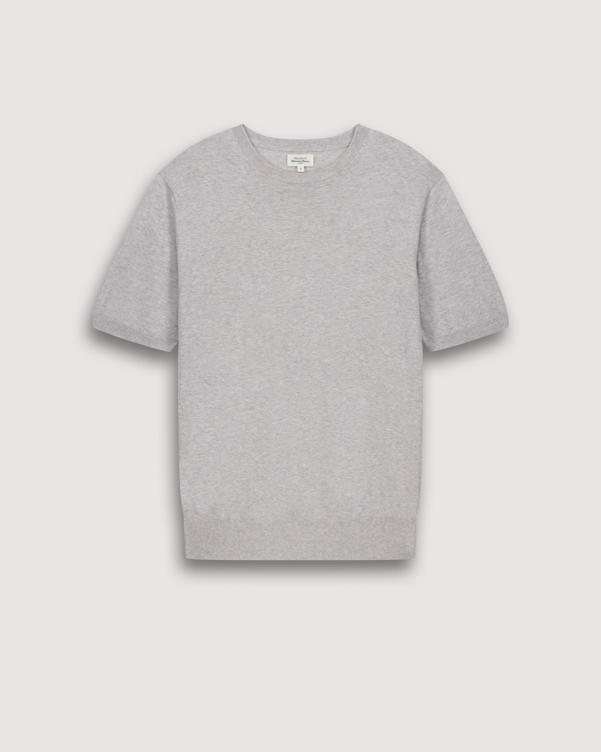 Pull Homme en Supima & Cachemire Gris BFQ5314-05