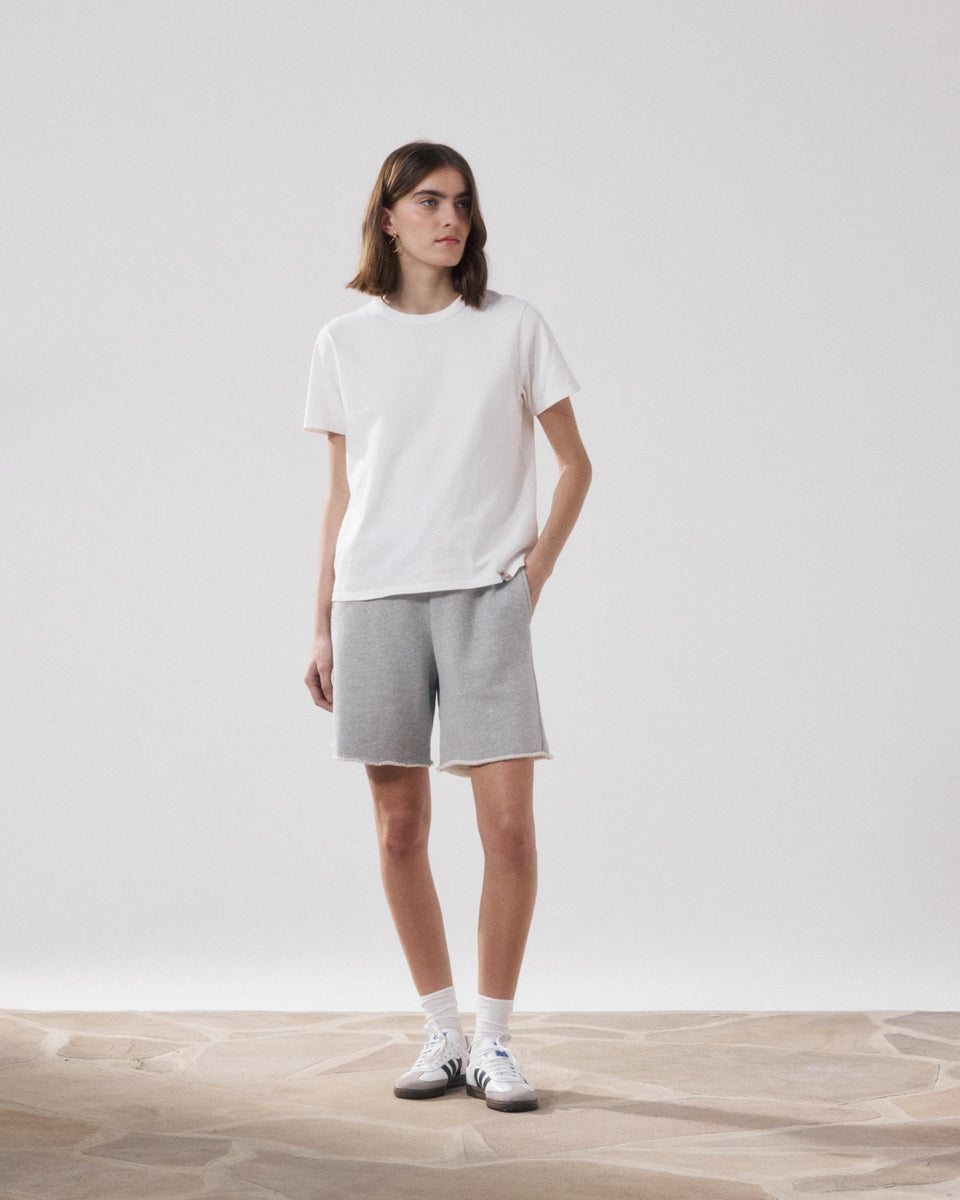 T-Shirt Femme en Coton Ecru Teavy - Image 3