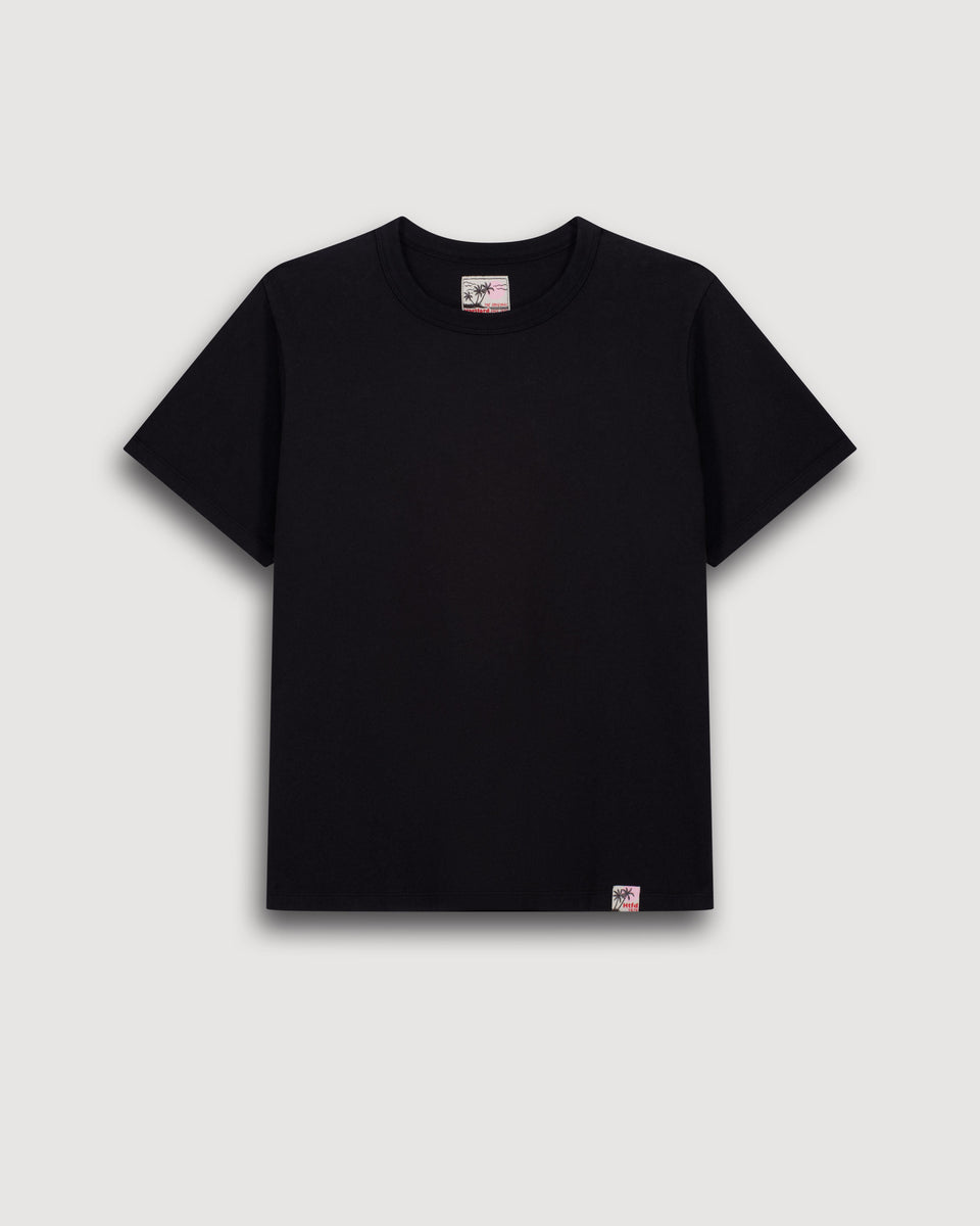 T-Shirt Femme en Coton Noir Teavy - Image 3