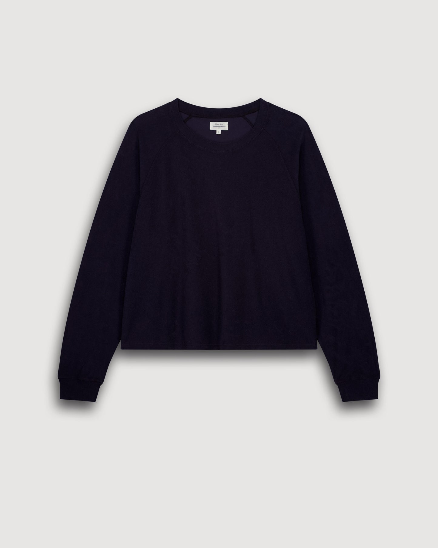Sweatshirt Femme en Eponge Bleu Nuit Tahiry