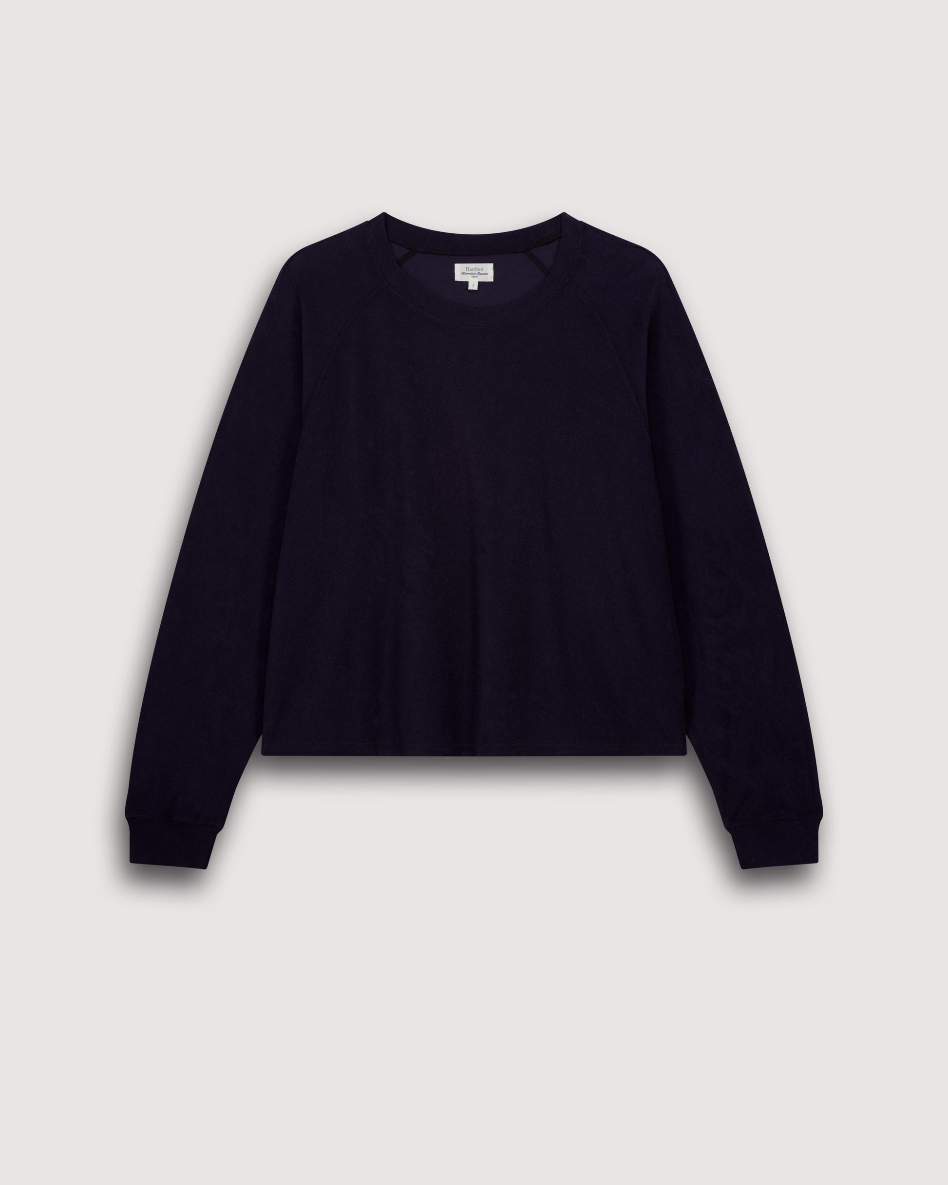 Sweatshirt Femme en Eponge Bleu Nuit Tahiry