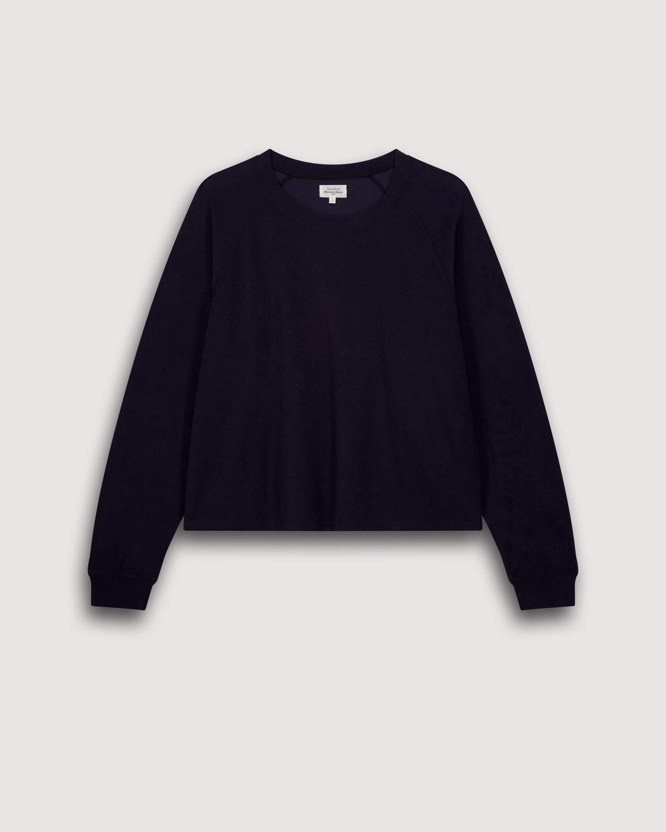 Sudadera de rizo azul medianoche para mujer Tahiry - Image 3