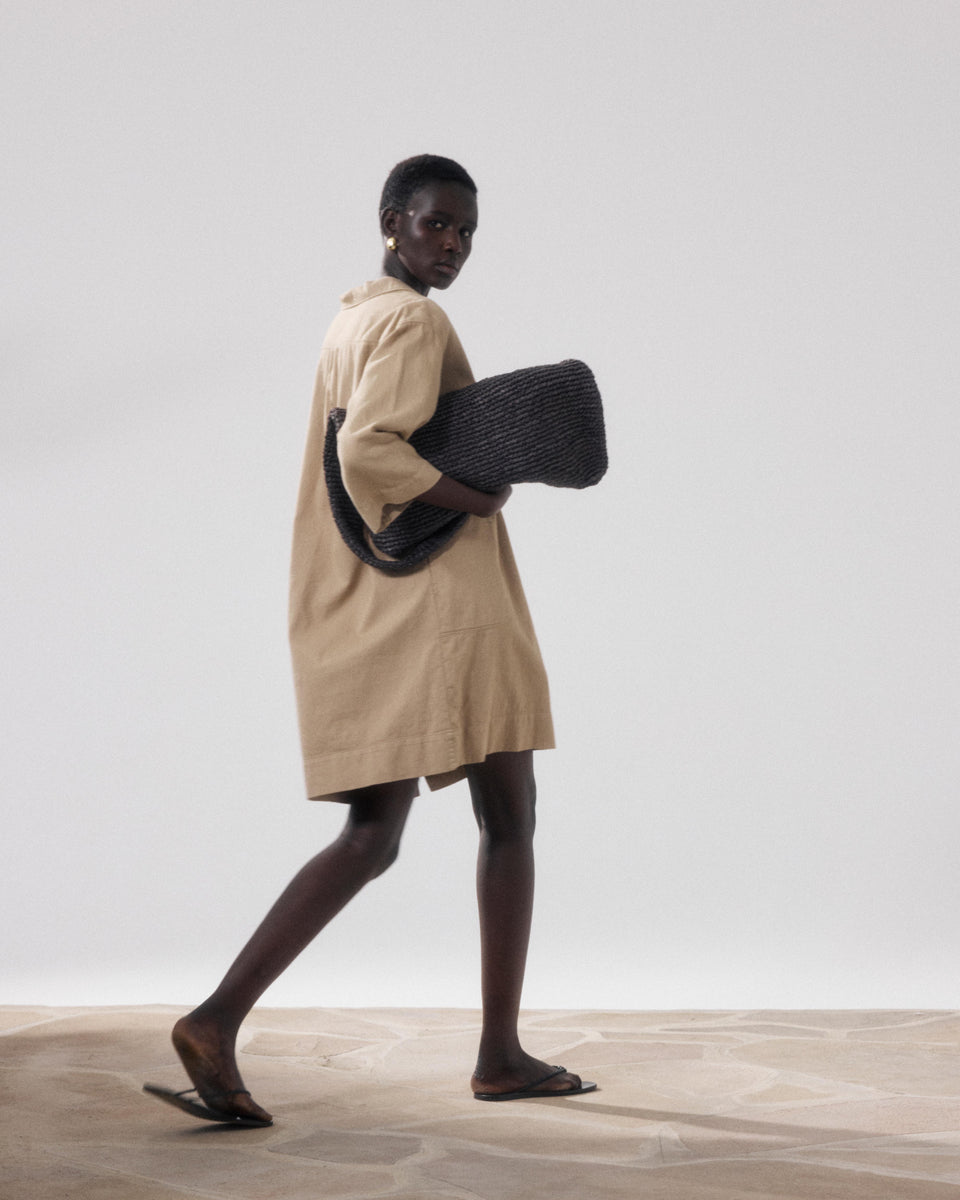 Ralli Women's Beige Cotton Twill Dresses - Image alternative