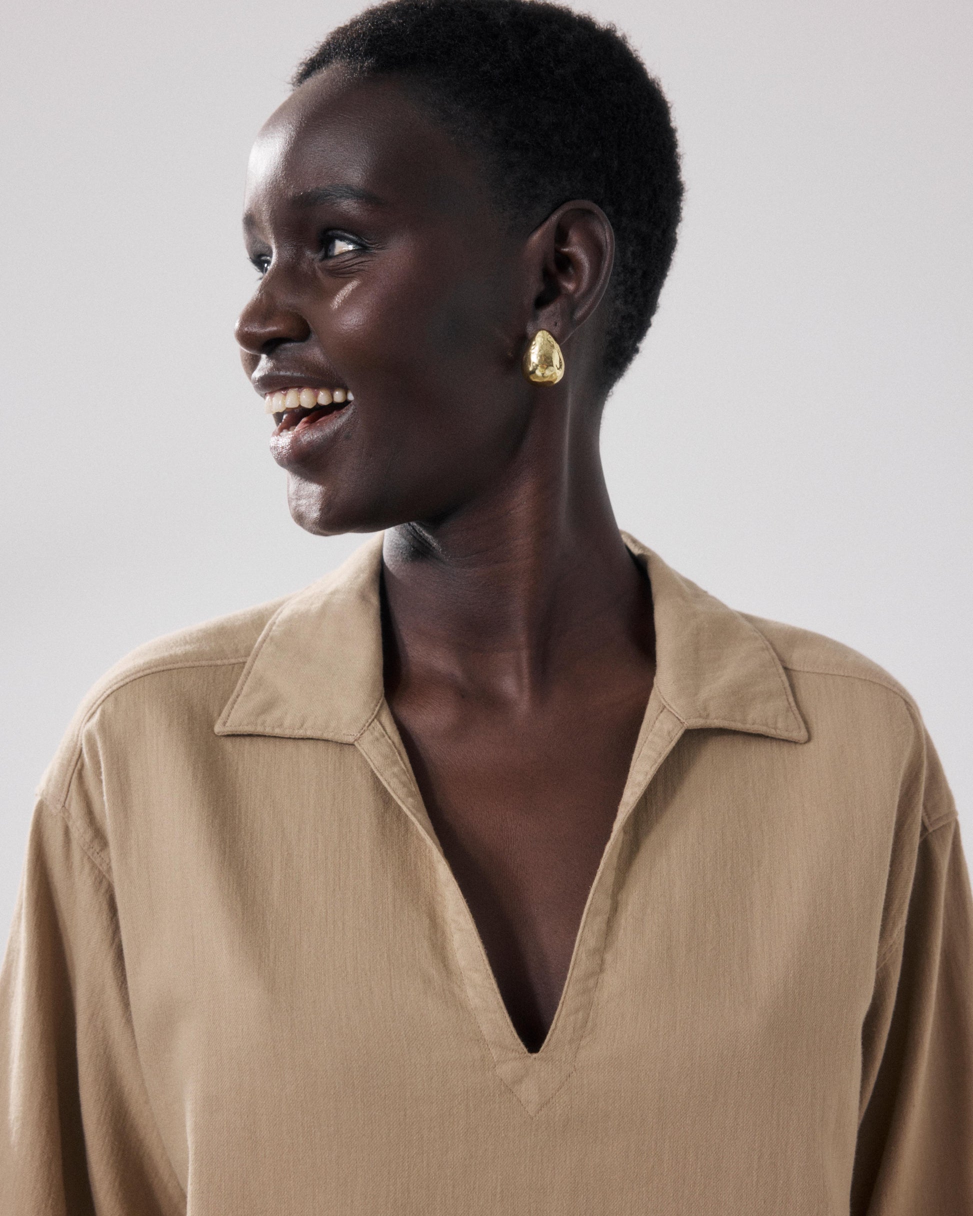 Abito da donna in Twill Di Cotone beige Ralli