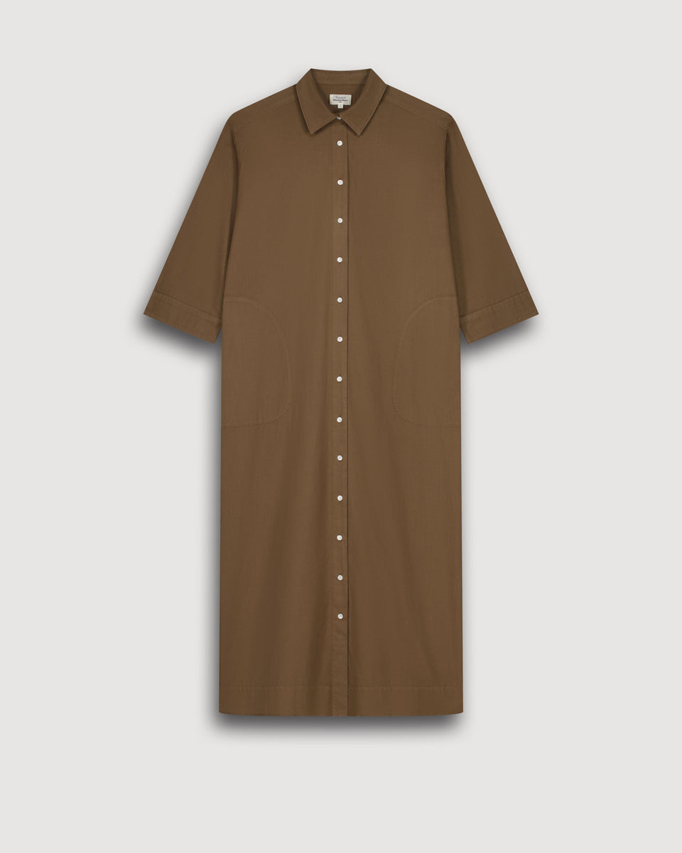 Robe Femme en Voile de Coton Bronze Reflexion - Image 3