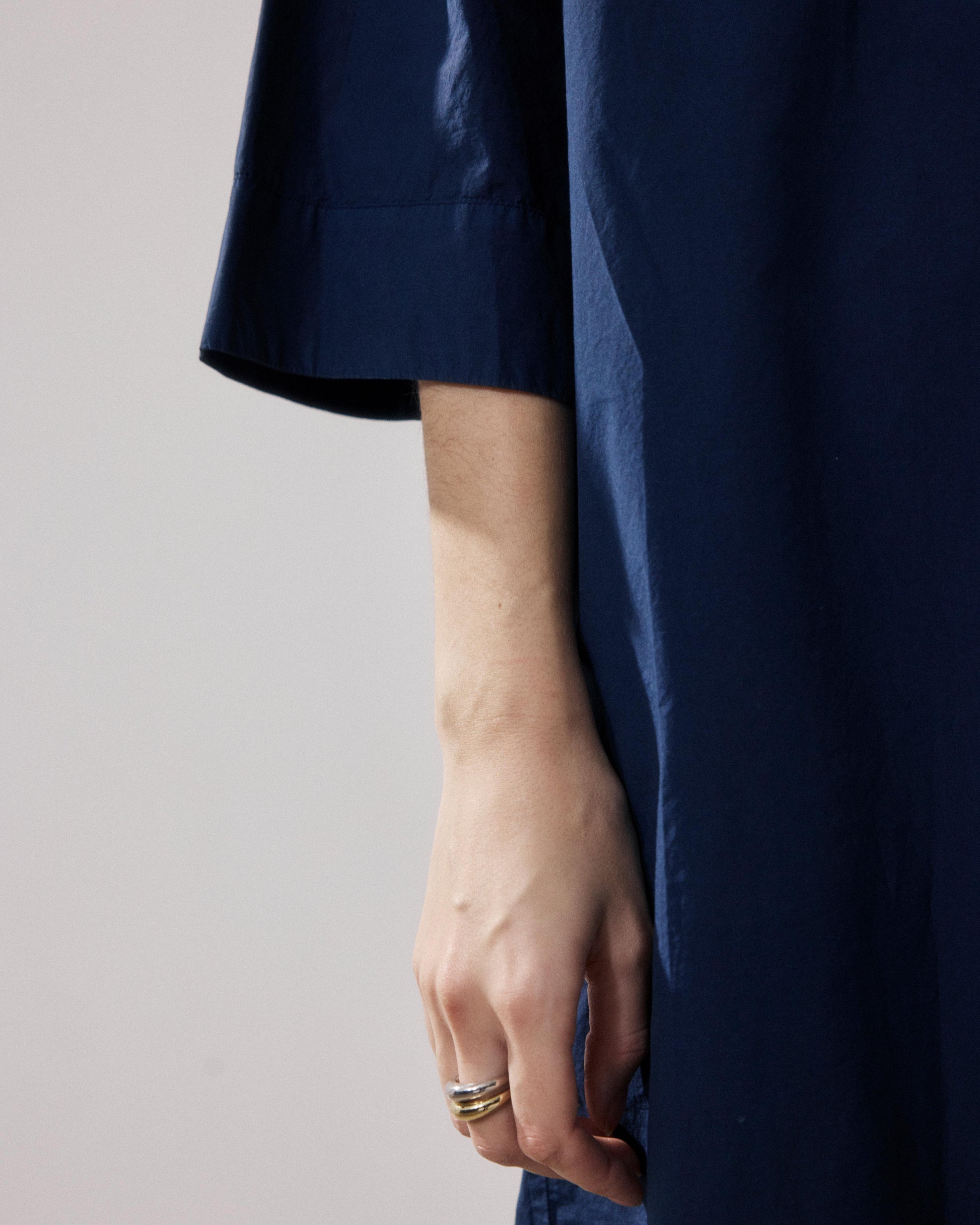 Robe Femme en Popeline Bleu Nuit Rister BFRF610-43