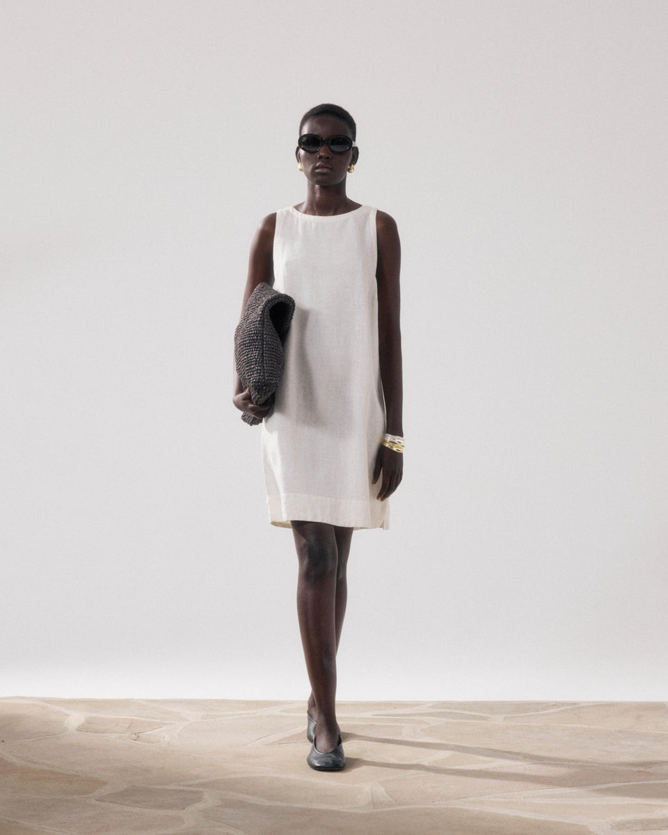 Ruelle Women's Ecru Linen Dresses - Image principale