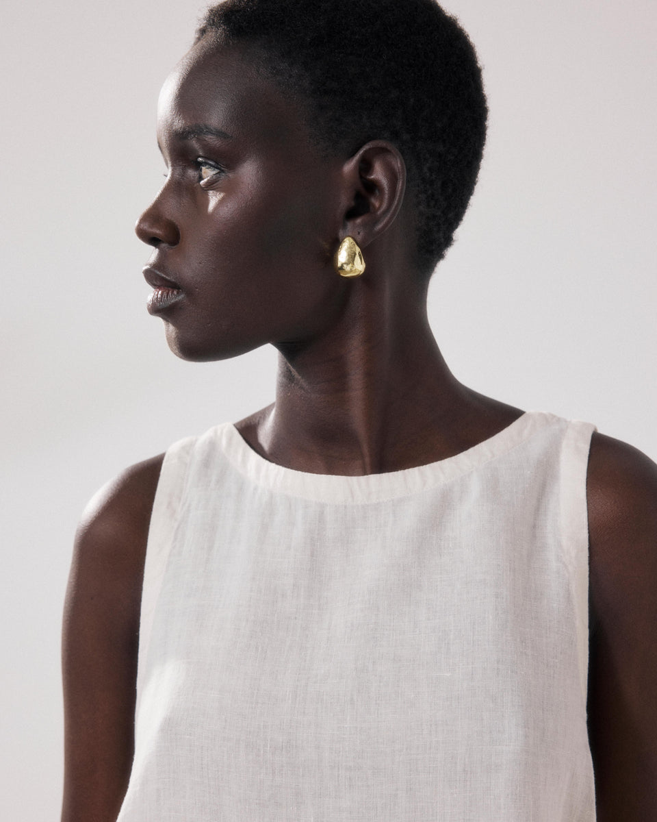 Robe Femme en Lin Ecru Ruelle - Image 3