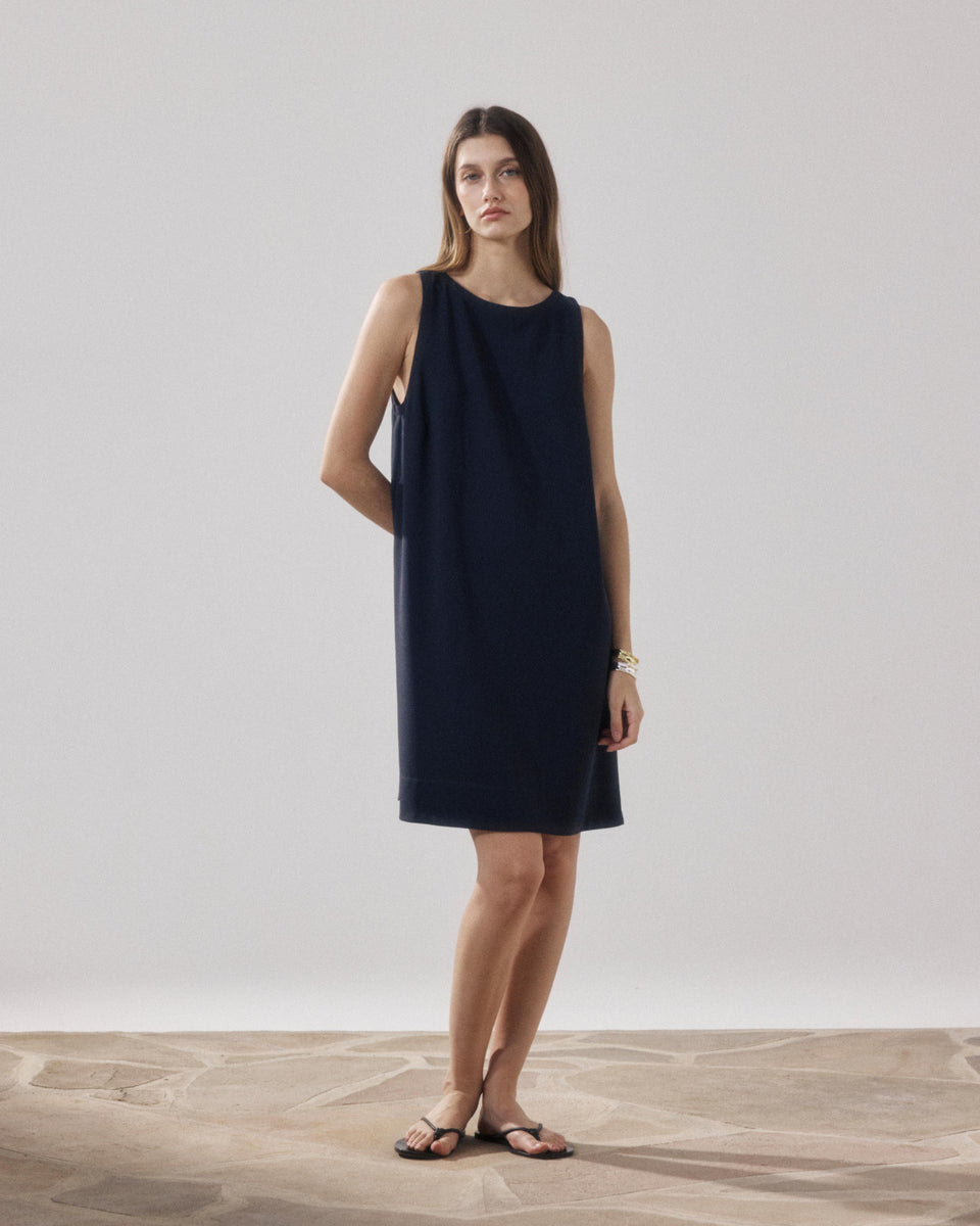 Ruelle Women's Bleu Nuit Crepe Dresses - Image principale