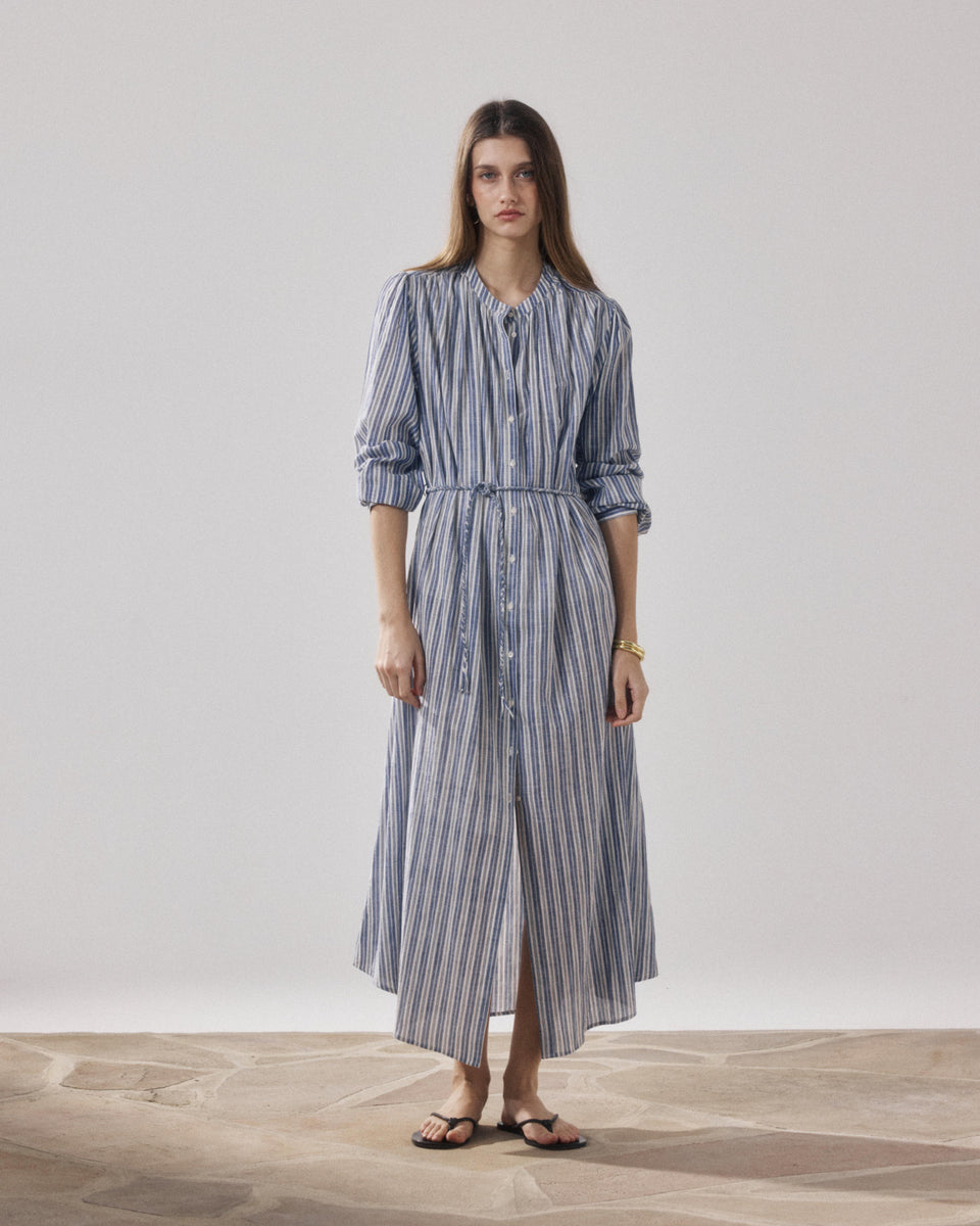 Robe Femme en Coton Bleu Ryton - Image principale