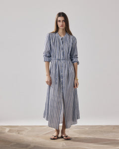 Robe Femme en Coton Bleu Ryton