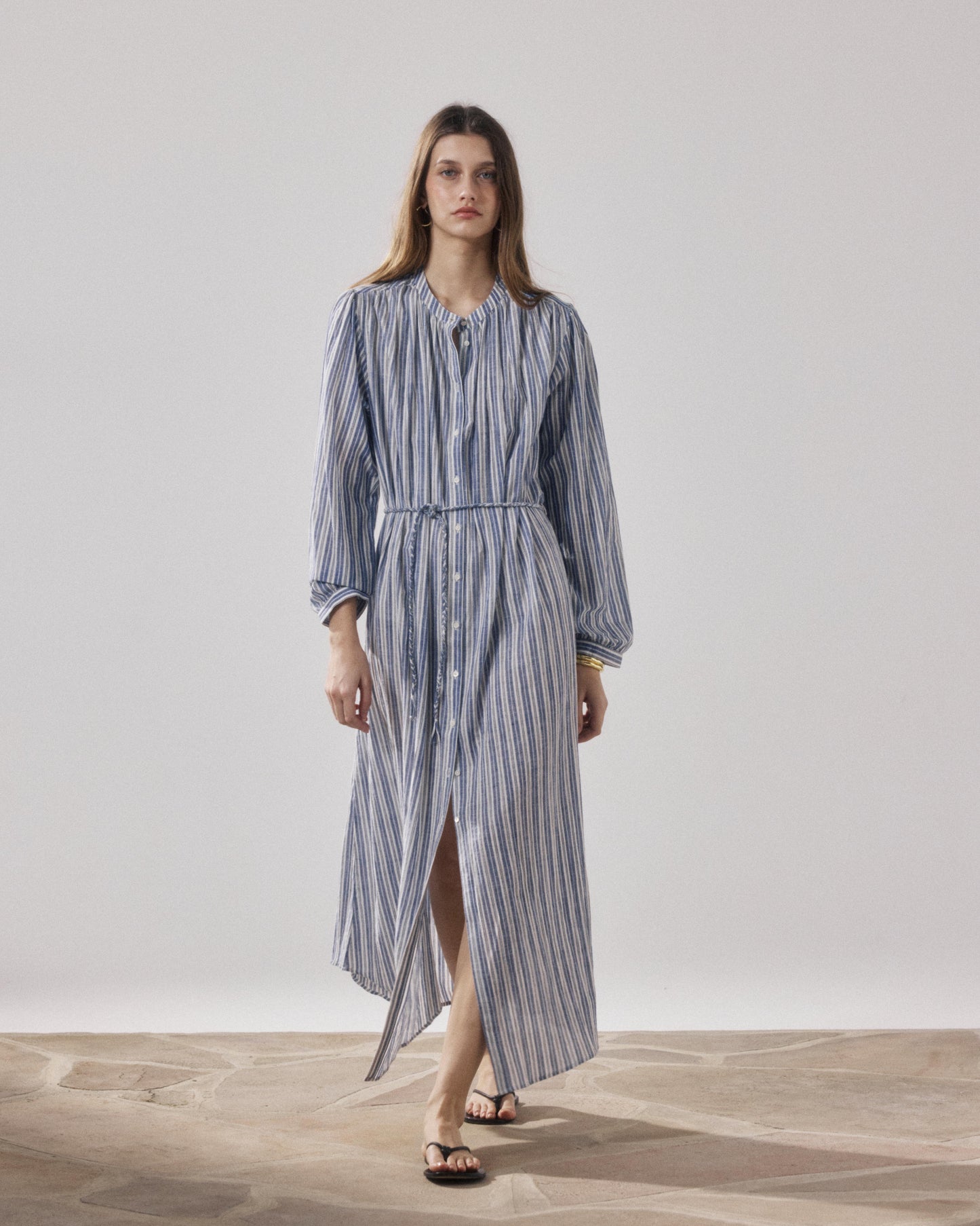 Robe Femme en Coton Bleu Ryton